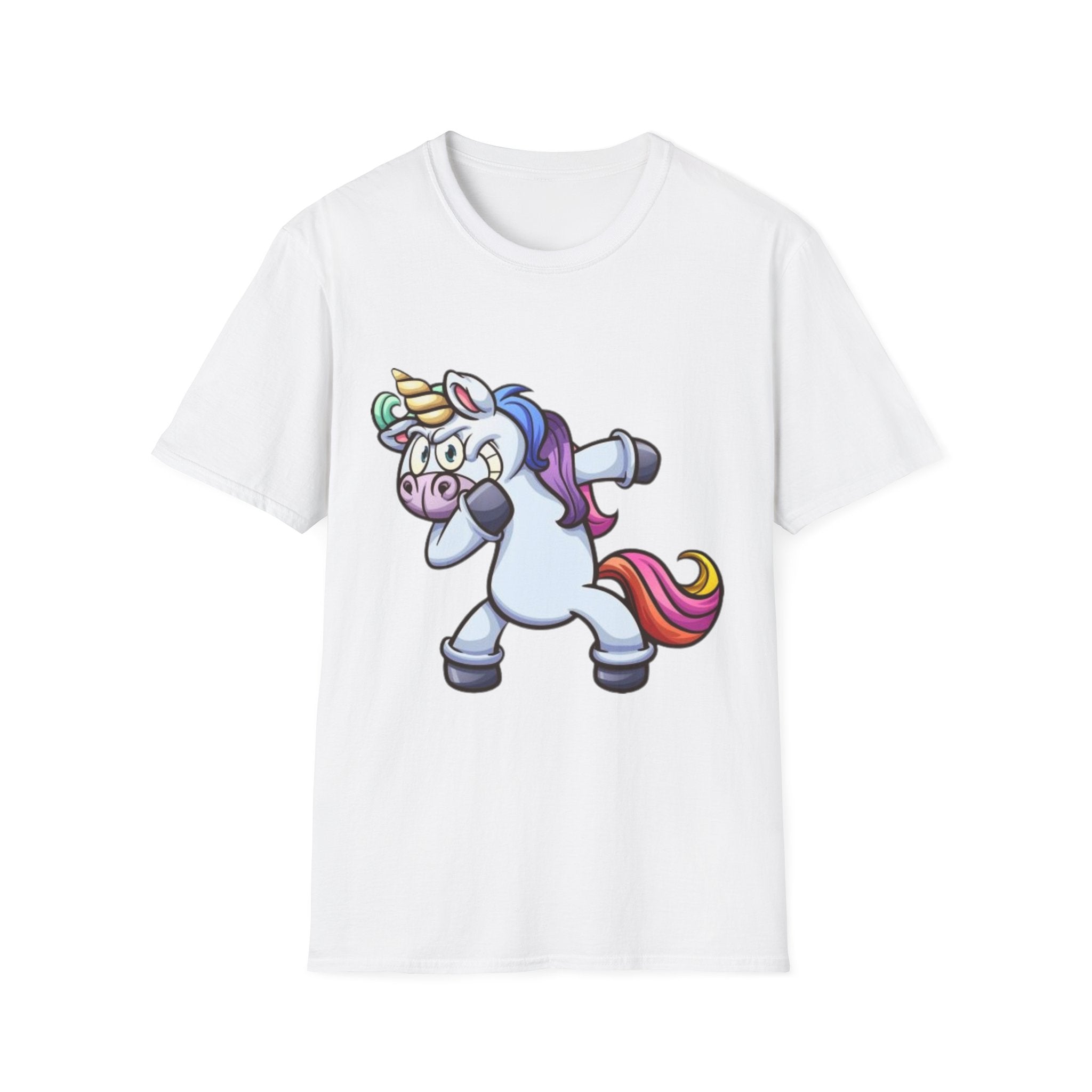 Dabbing Unicorn Unisex Softstyle T-shirt