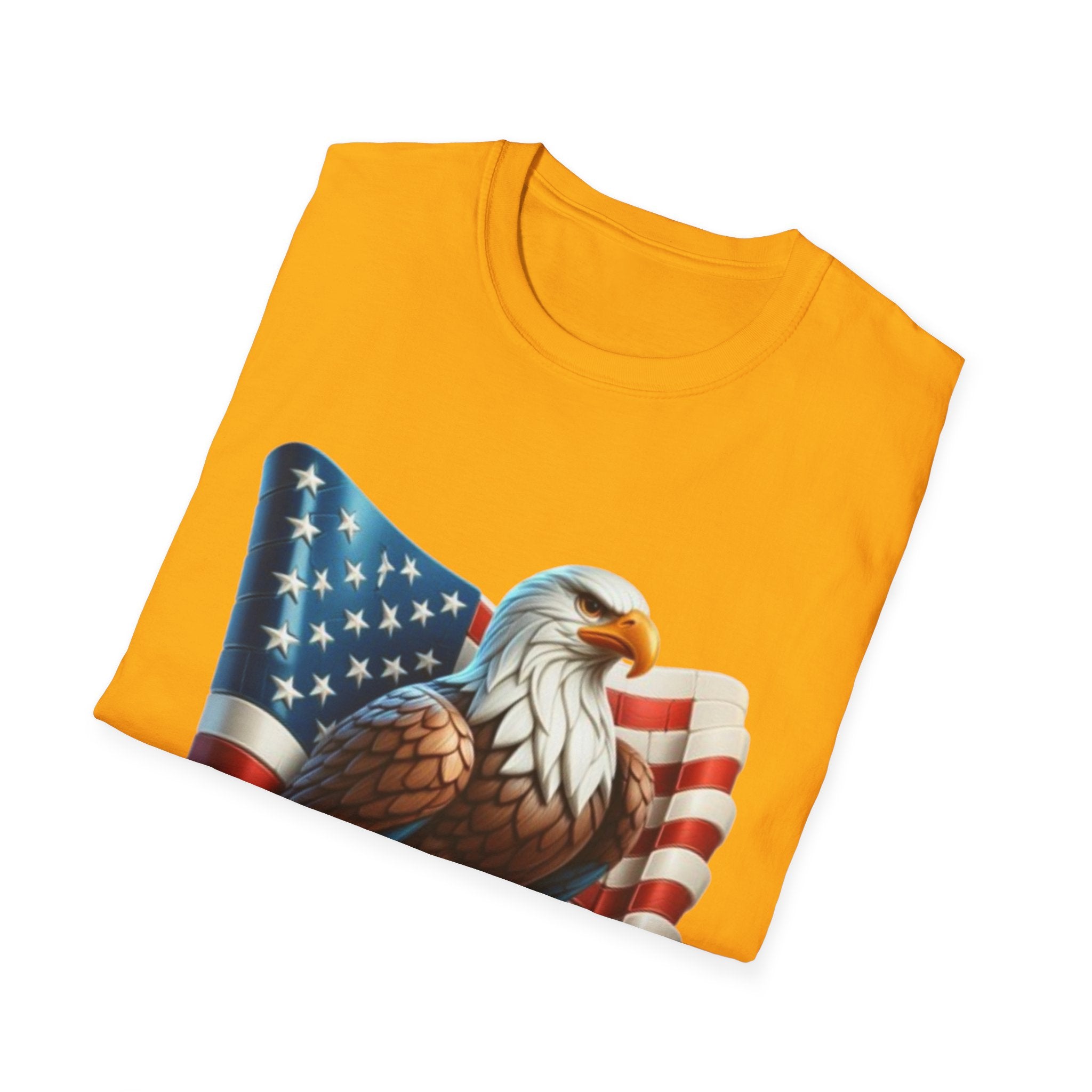 Patriotic Eagle Unisex Softstyle T-Shirt