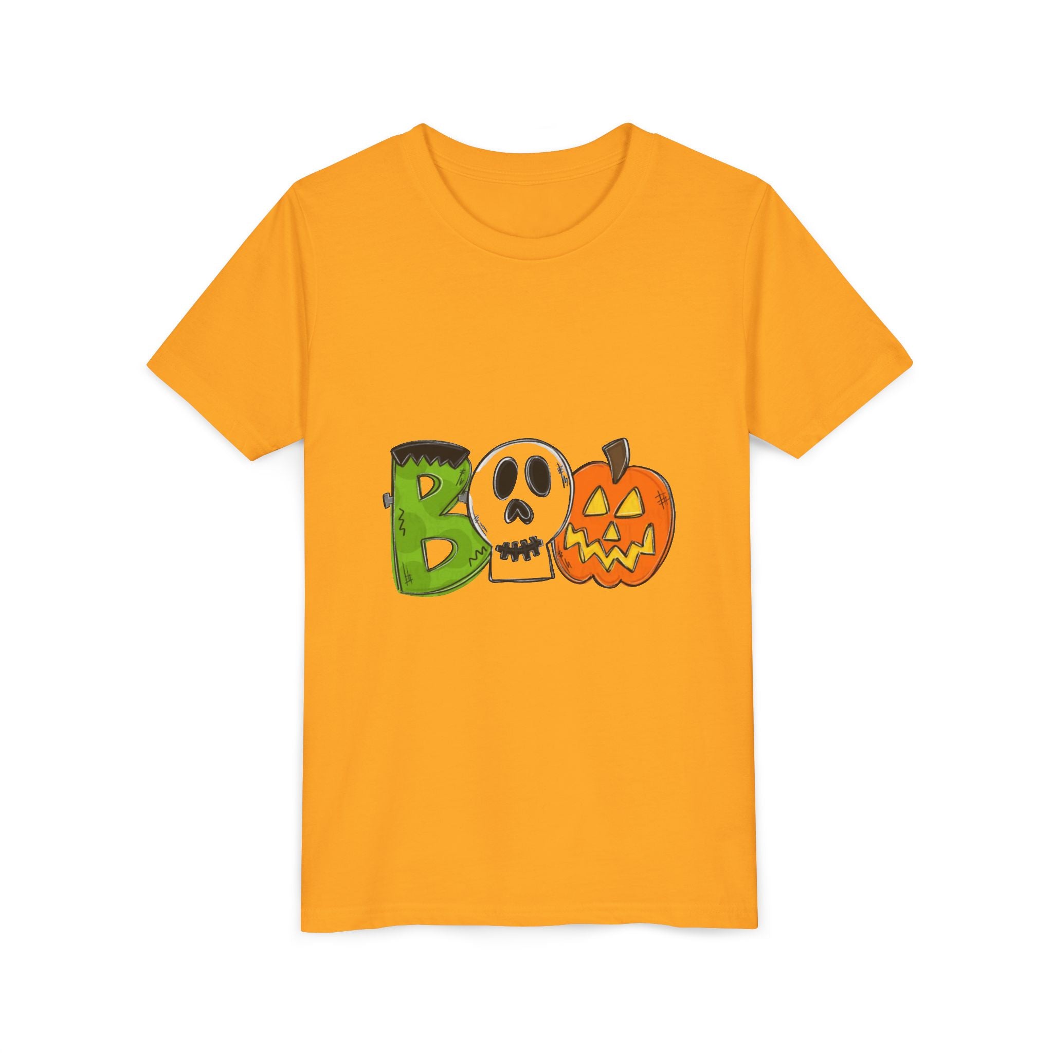 Halloween Boo Youth Short Sleeve T-Shirt