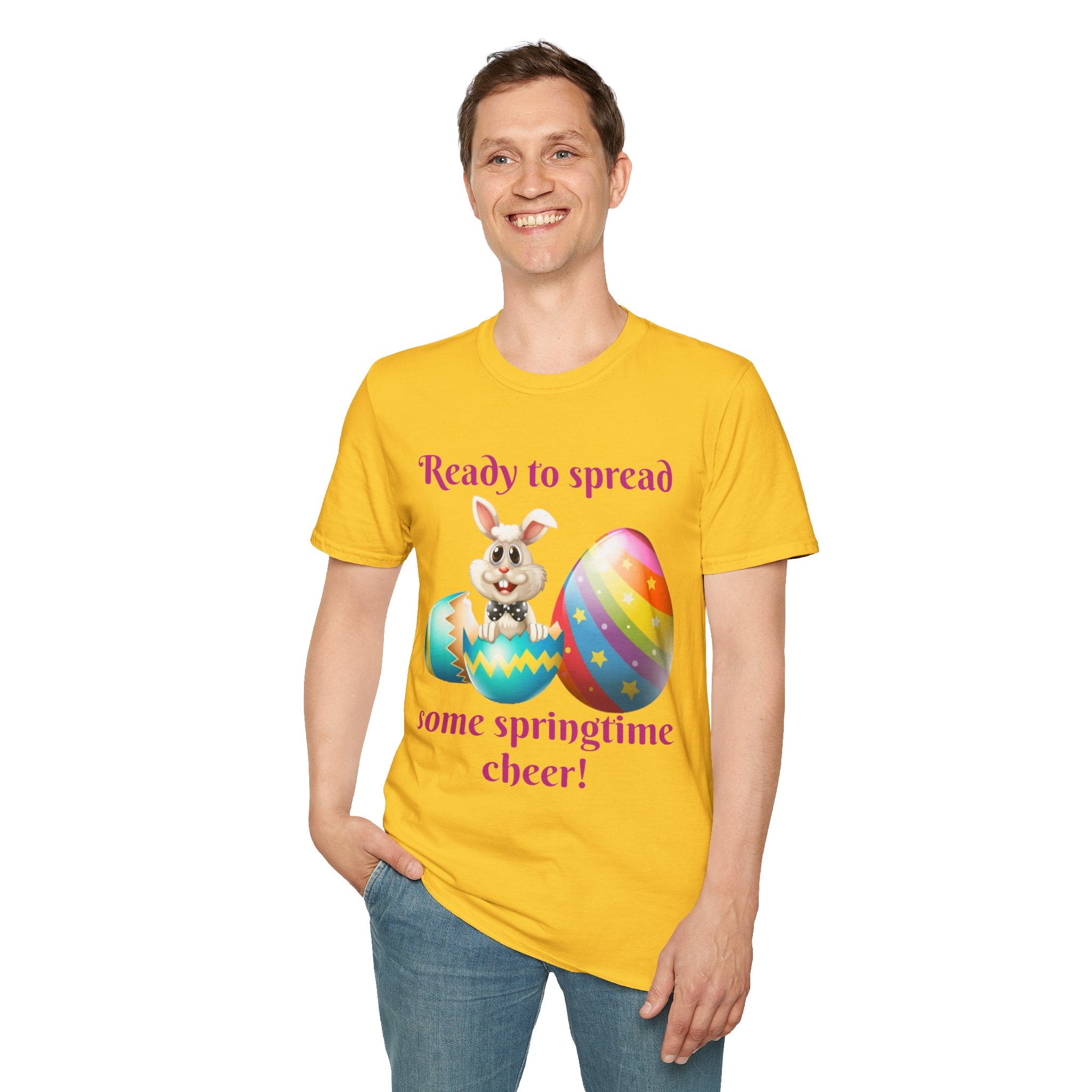 Ready To Spread Some Springtime Cheer Bunny Unisex Softstyle T-Shirt