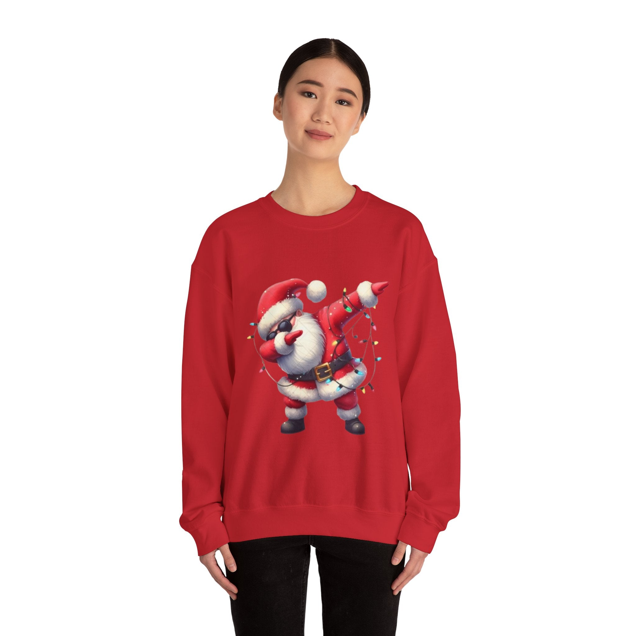 Santa Dabbing Unisex Heavy Blend™ Crewneck Sweatshirt