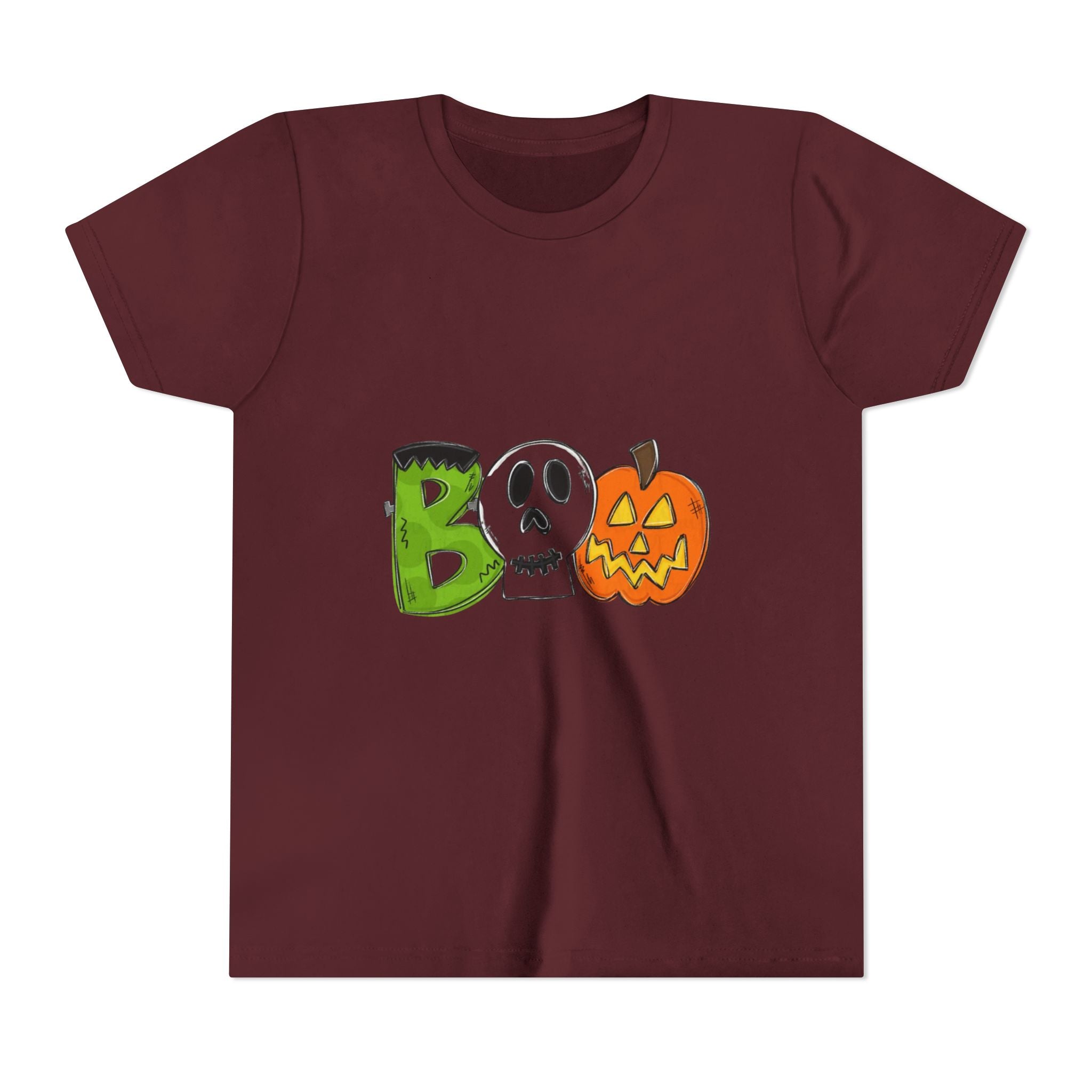 Halloween Boo Youth Short Sleeve T-Shirt