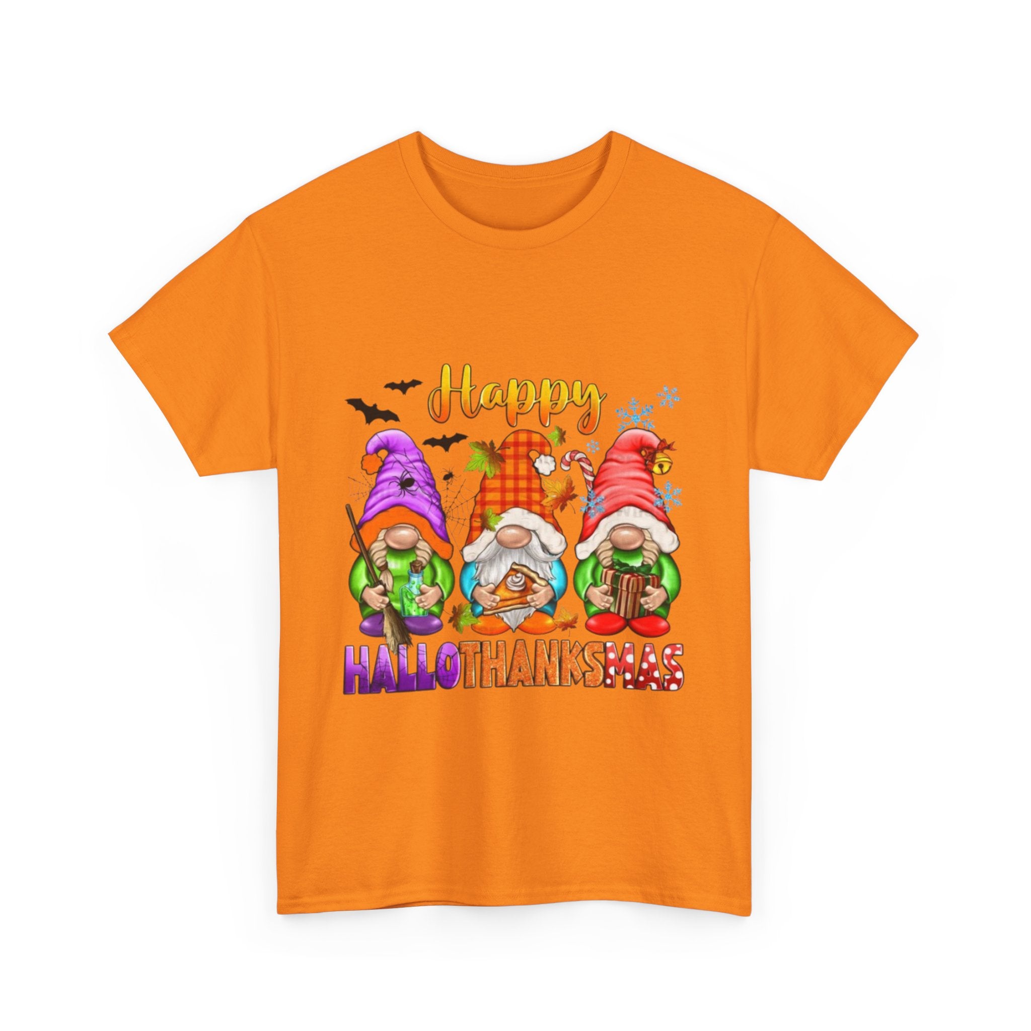 Happy Hallothanksmas Unisex Heavy Cotton T-Shirt