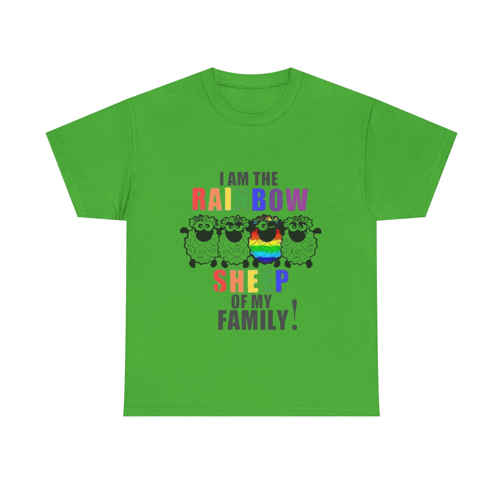 I Am The Rainbow Sheep Of My Family Unisex Heavy Cotton T-Shirt