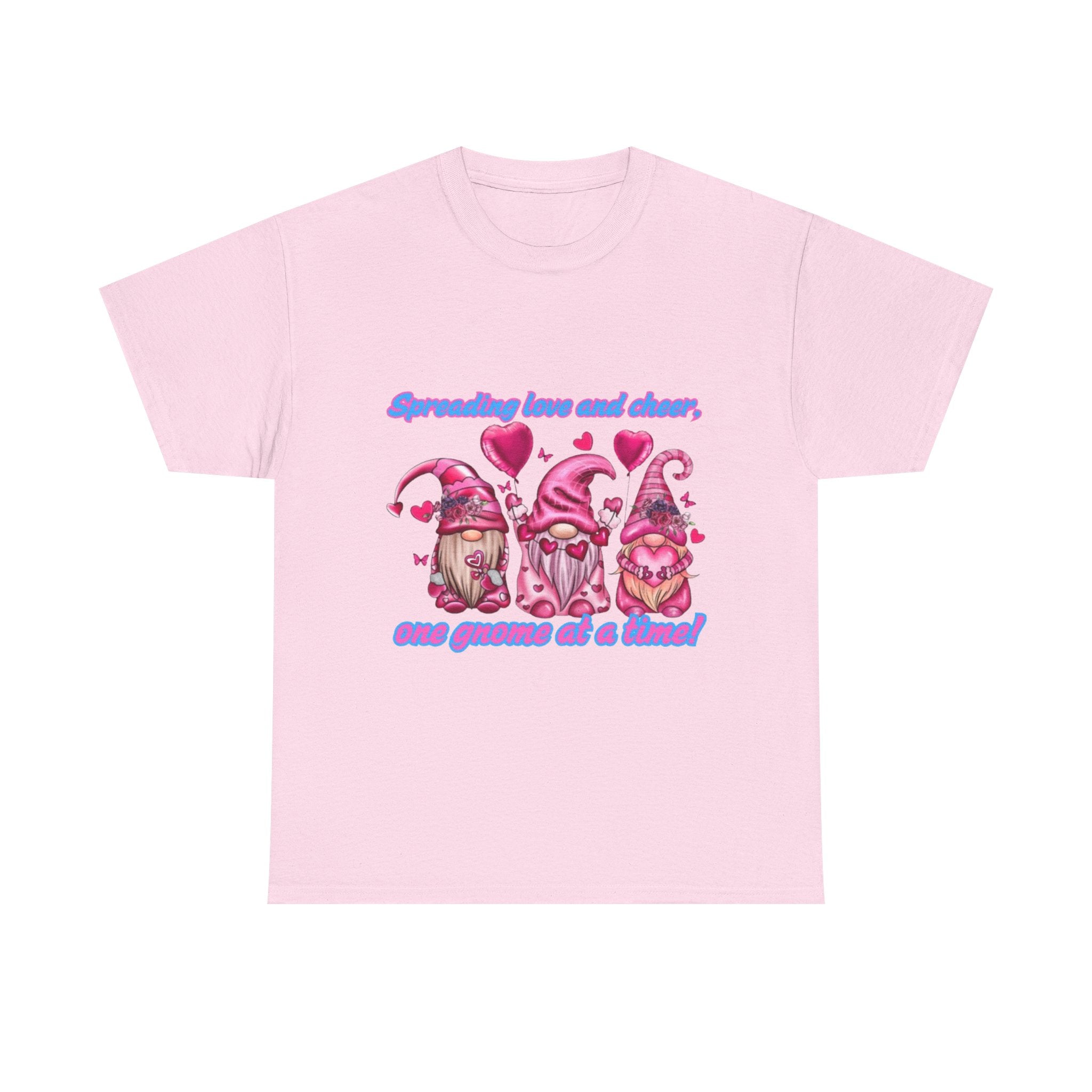 Spreading Love And Cheer, One Gnome At A Time Unisex Heavy Cotton T-Shirt