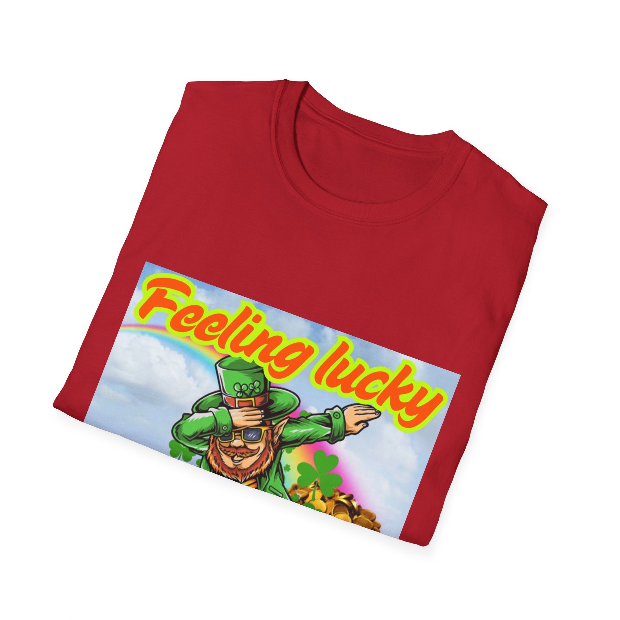 Feeling Lucky And Ready To Groove! Unisex Softstyle T-Shirt