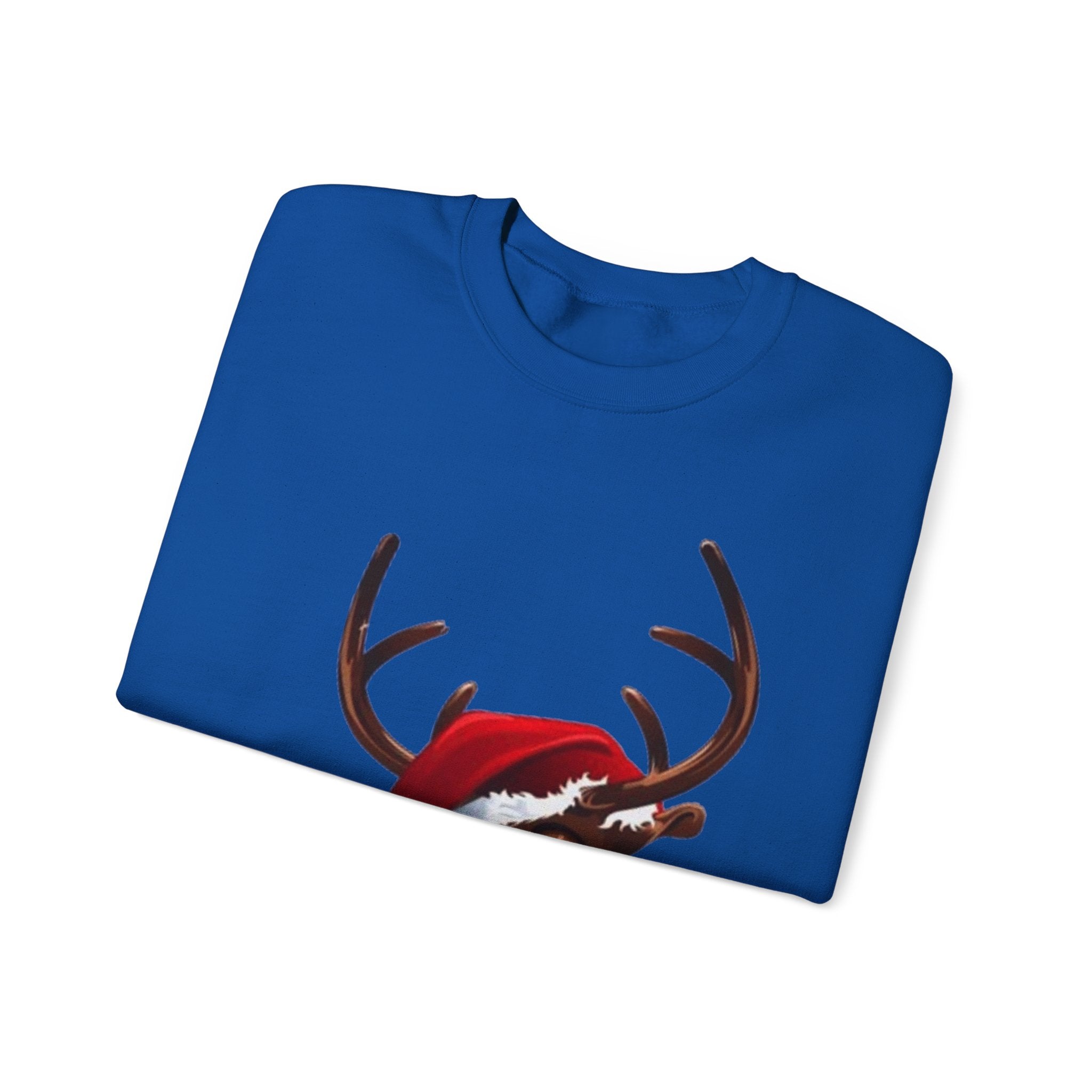 Festive Reindeer Unisex Heavy Blend™ Crewneck Sweatshirt