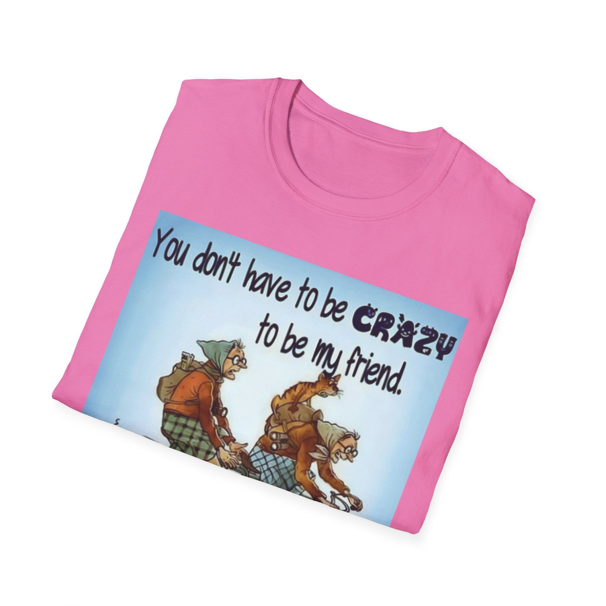 You Don't Have to be CRAZY to be my Friend, I'll Train You! Unisex Softstyle T-Shirt