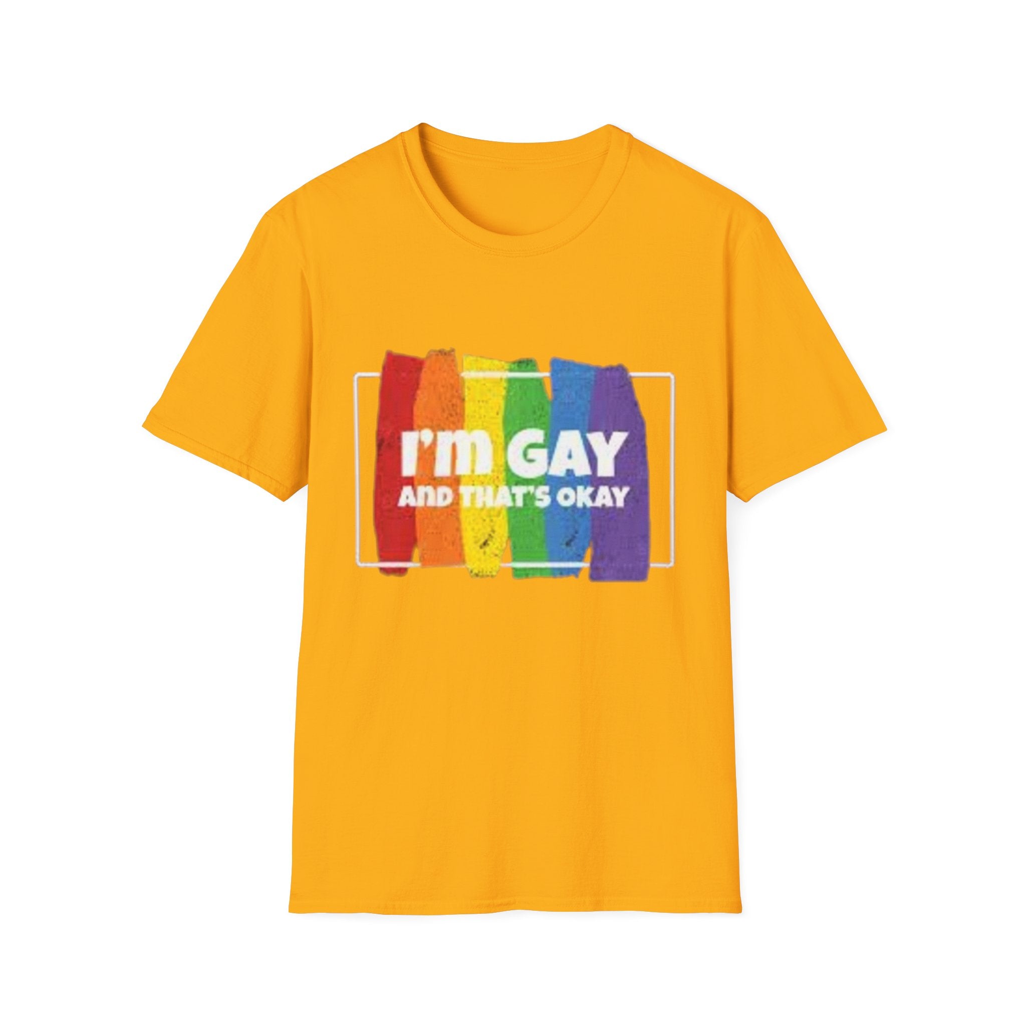 I'm GAY And That's Okay Unisex Softstyle T-Shirt