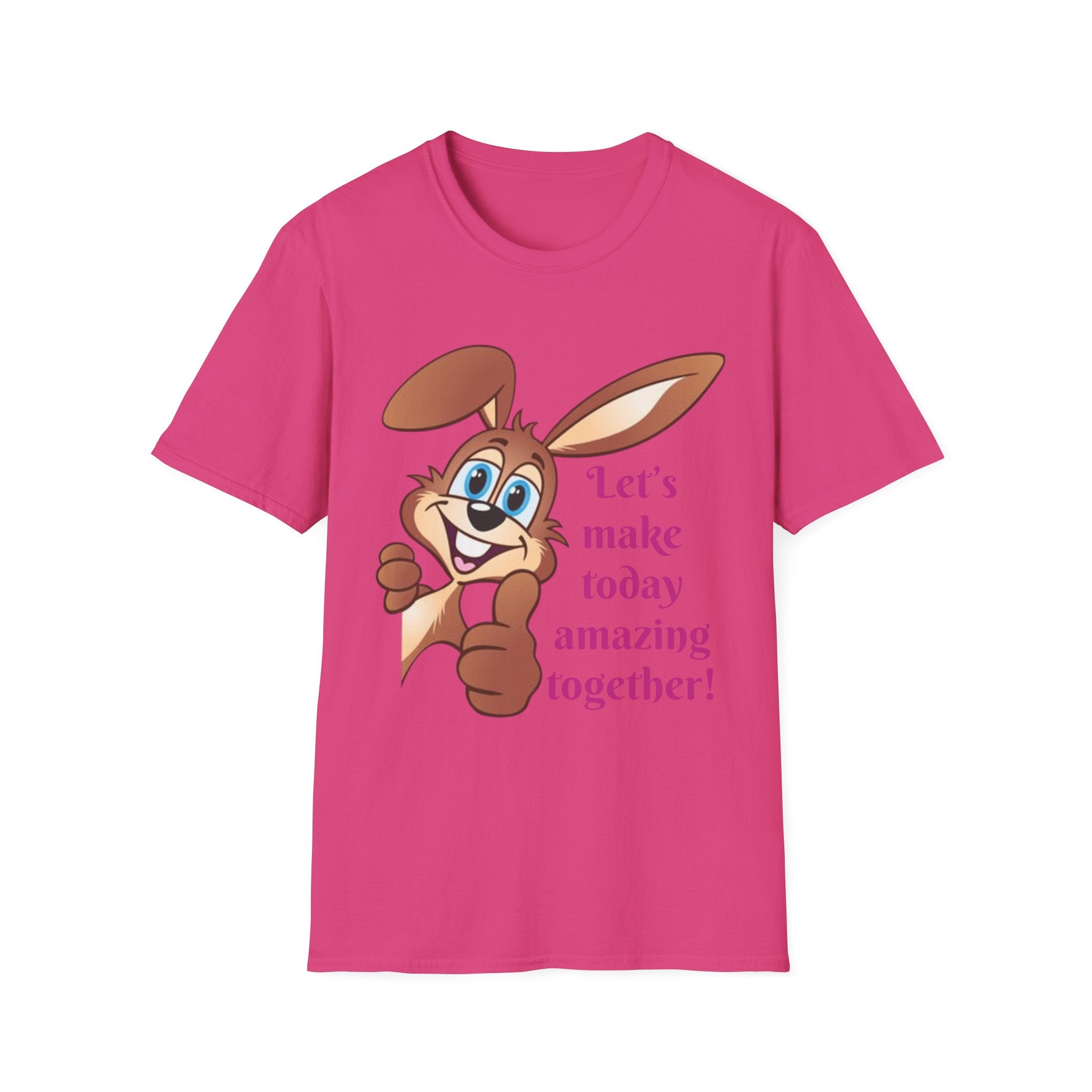 Let's make Today Amazing Together Bunny Unisex Softstyle T-Shirt