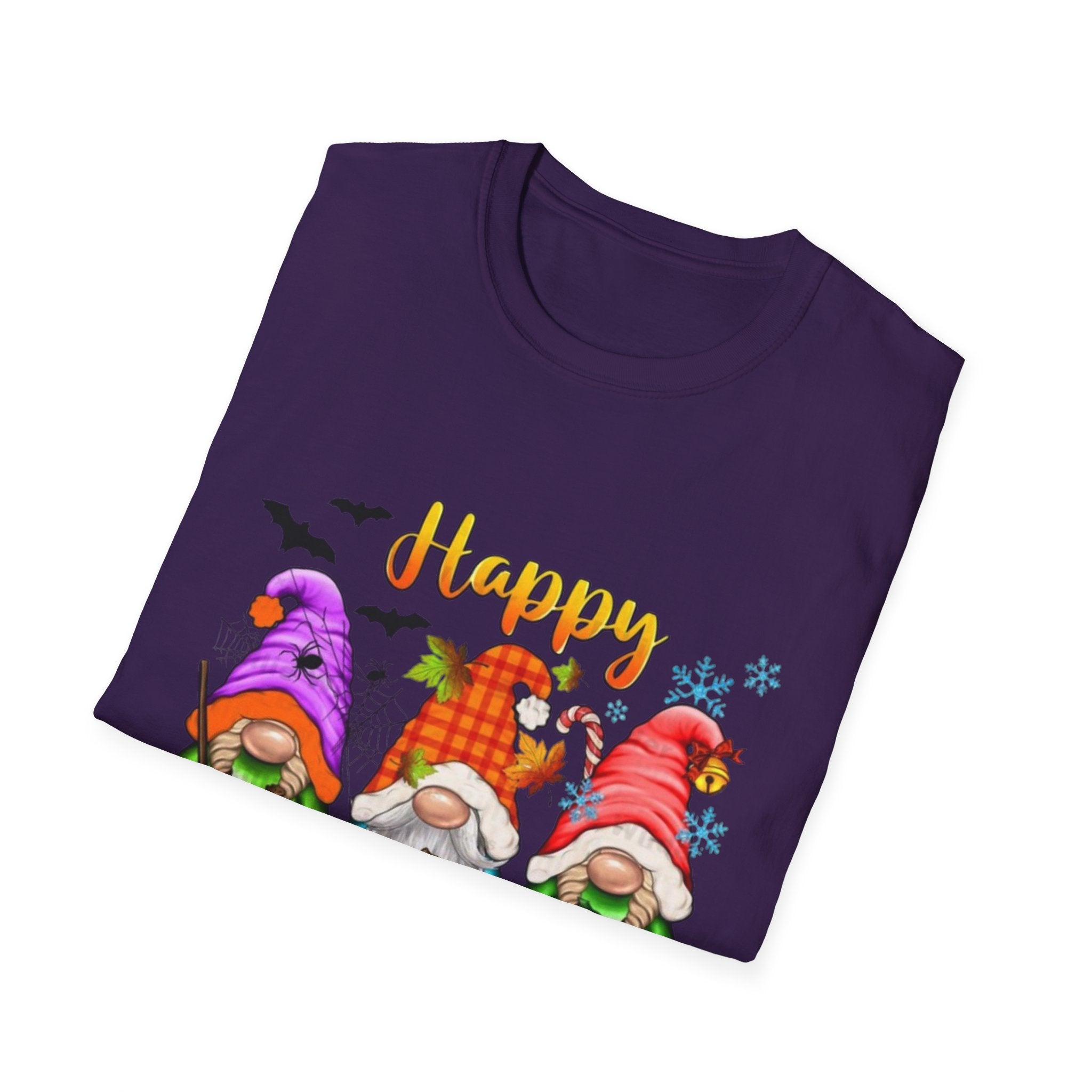Happy Hallothanksmas Gnome Unisex Softstyle T-Shirt