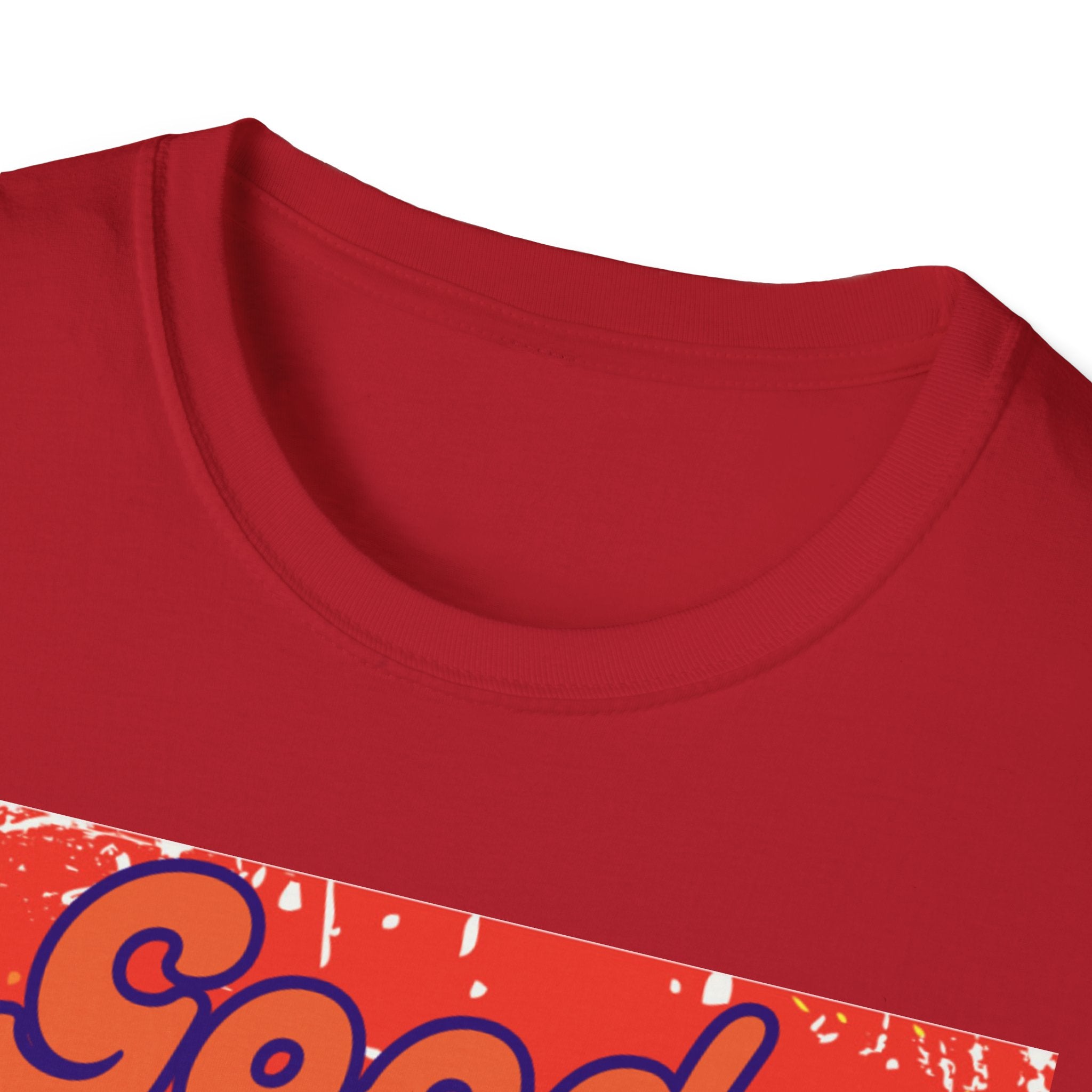 Good Vibes Only Orange Unisex Softstyle T-Shirt
