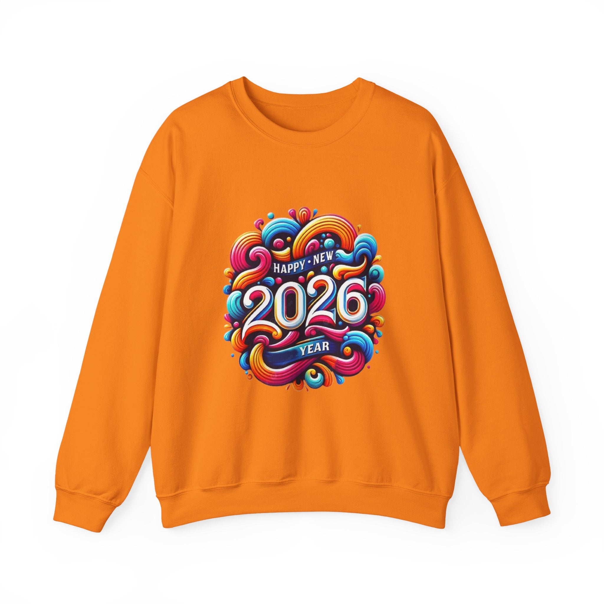 2026 Colorful New Year Unisex Heavy Blend™ Crewneck Sweatshirt