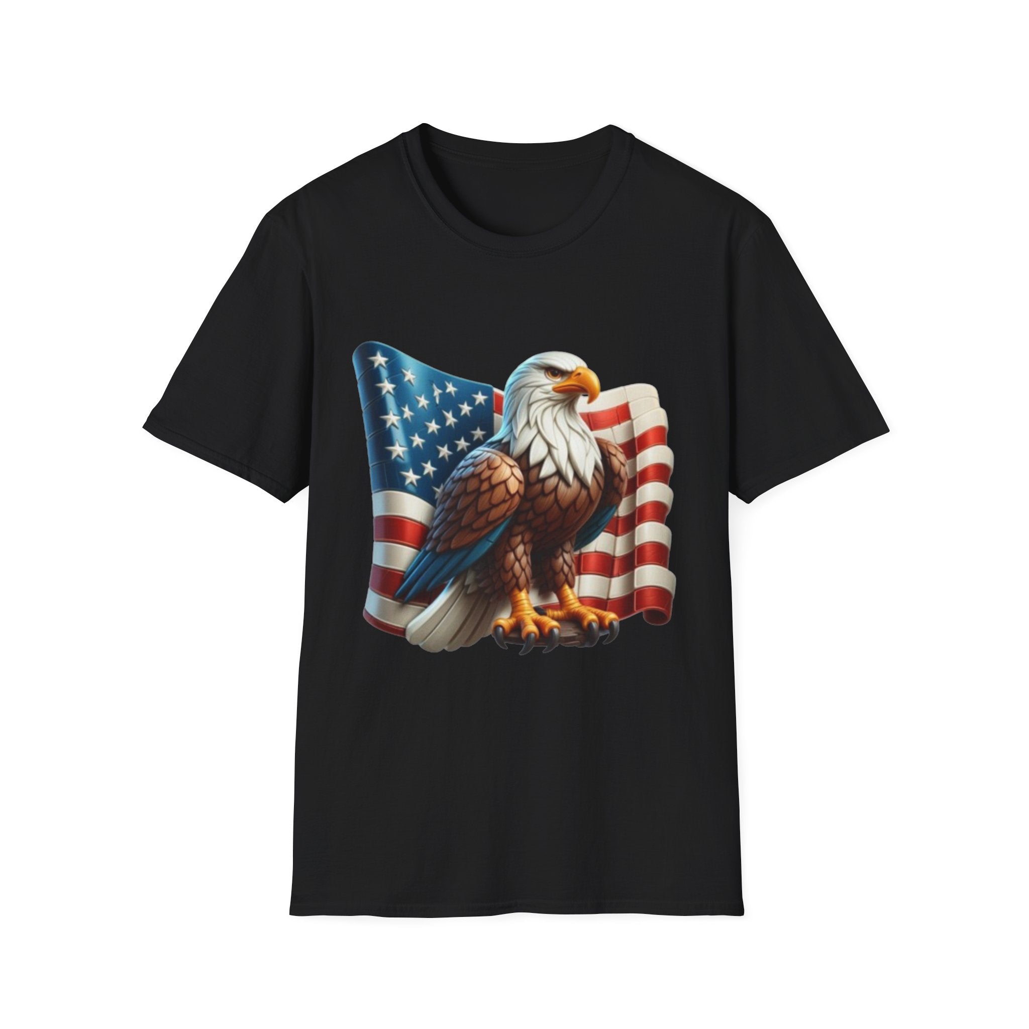 Patriotic Eagle Unisex Softstyle T-Shirt