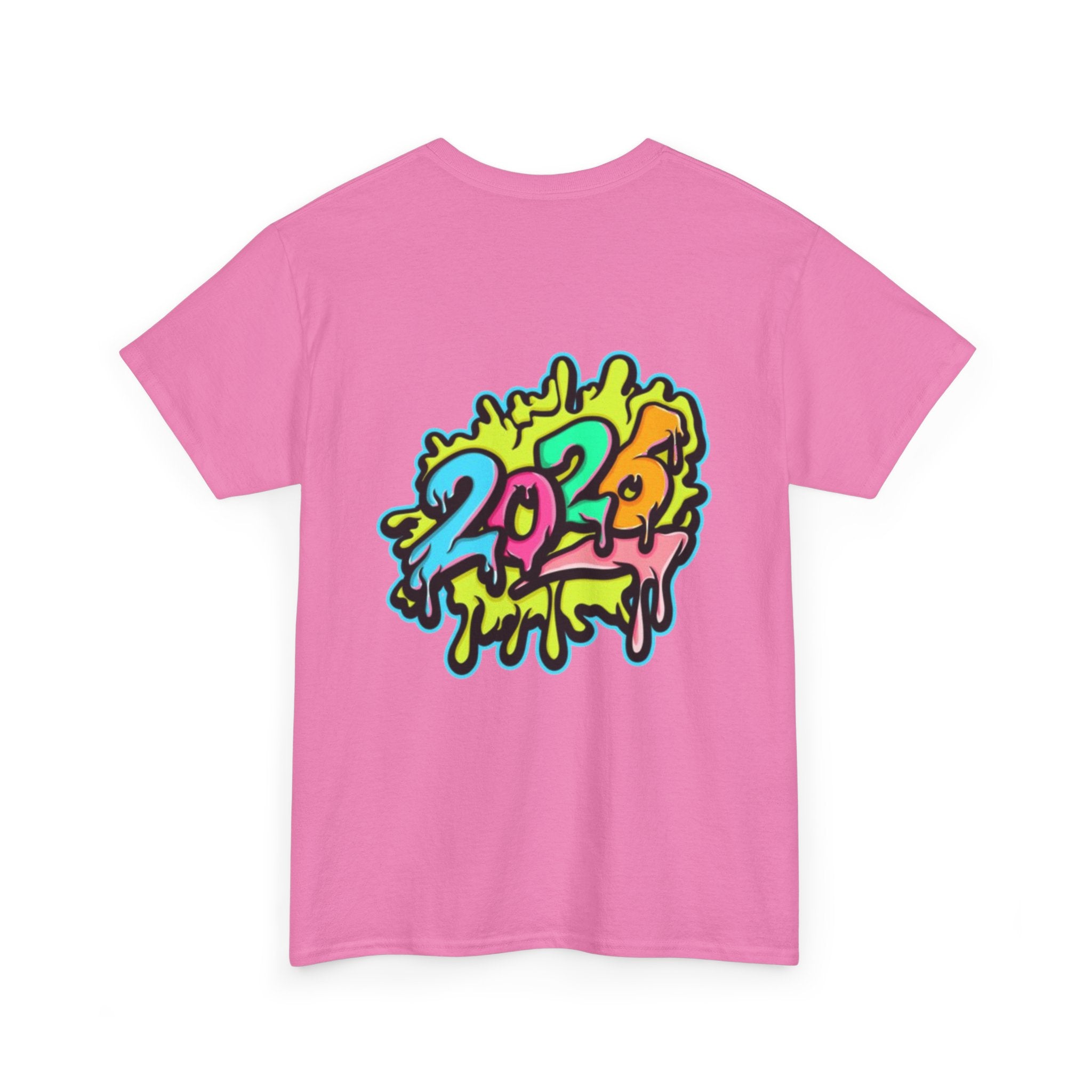 2026 Happy New Year DOUBLE SIDED Unisex Heavy Cotton T-Shirt