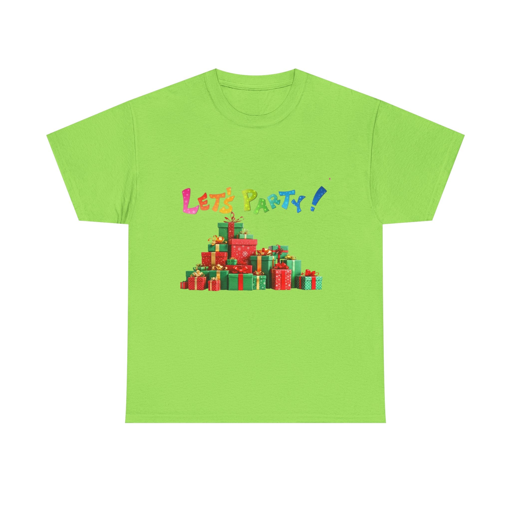 Let's Party! Christmas Presents Unisex Heavy Cotton T-Shirt