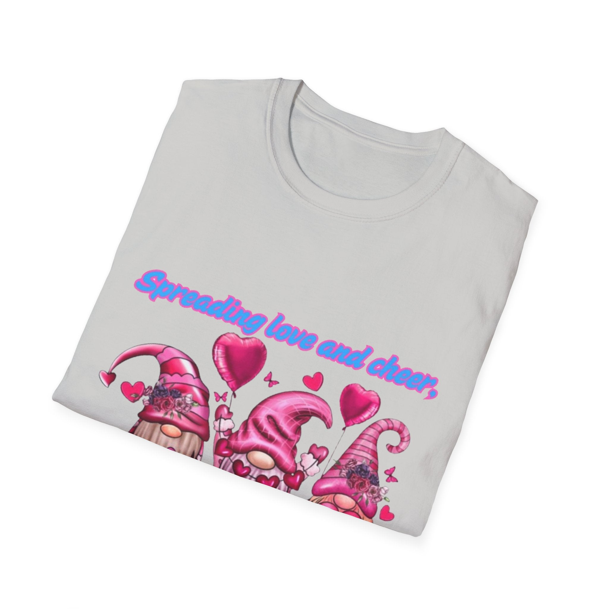 Spreading Love And Cheer One Gnome At A Time Unisex Softstyle T-Shirt