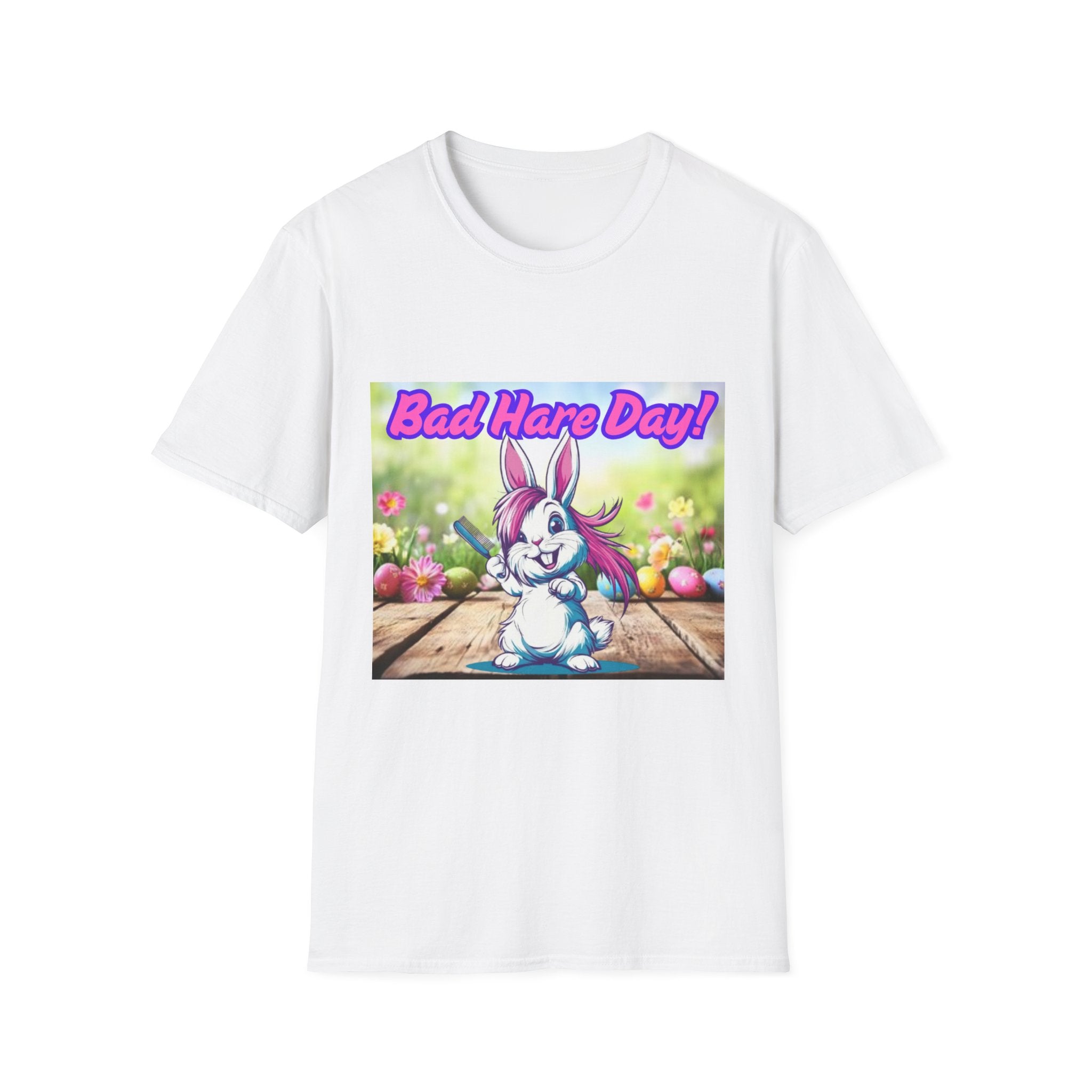 Bad Hare Day Unisex Softstyle T-Shirt