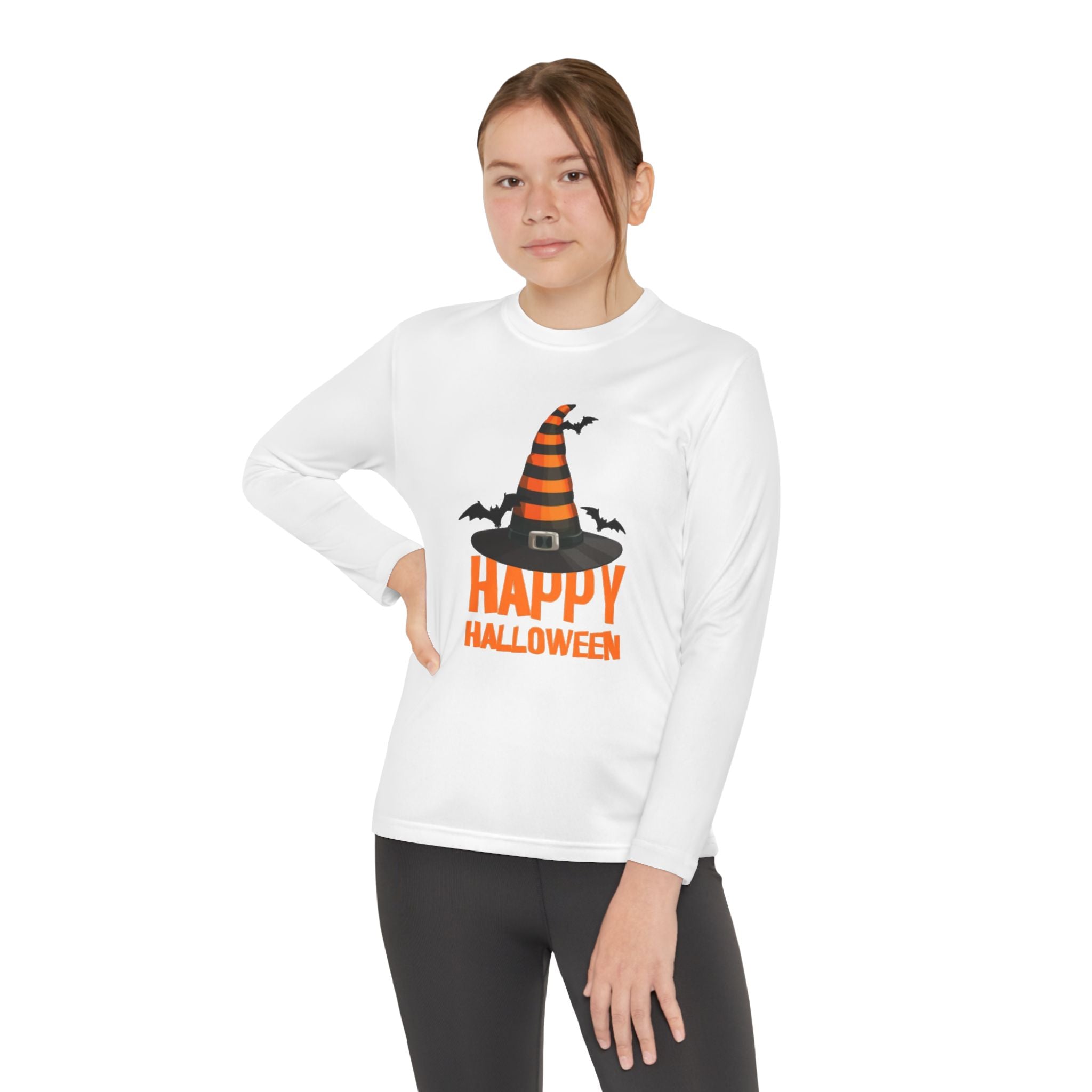 Happy Halloween Youth Long Sleeve Competitor T-Shirt