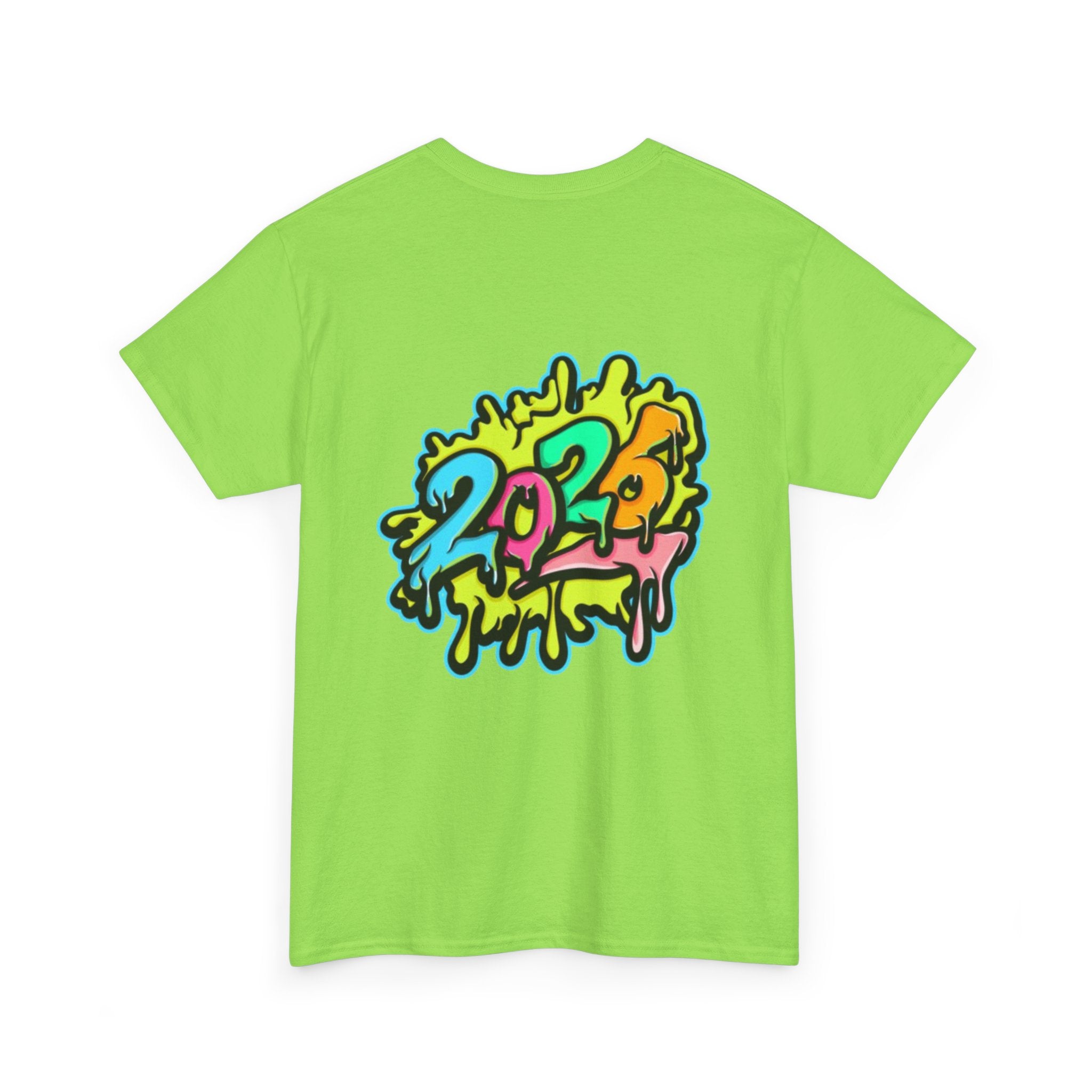 2026 Happy New Year DOUBLE SIDED Unisex Heavy Cotton T-Shirt