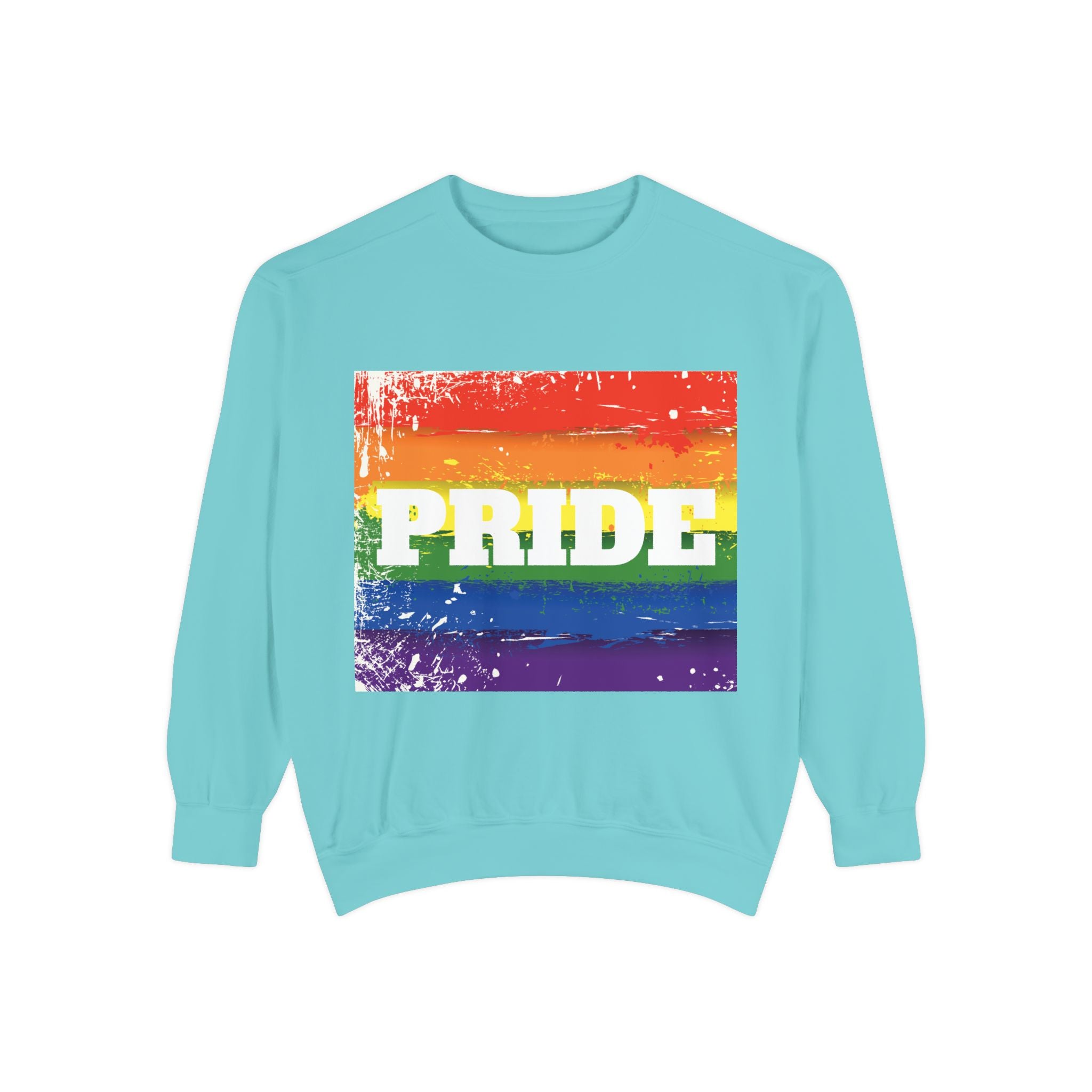 Pride Rainbow Unisex Garment-Dyed Sweatshirt