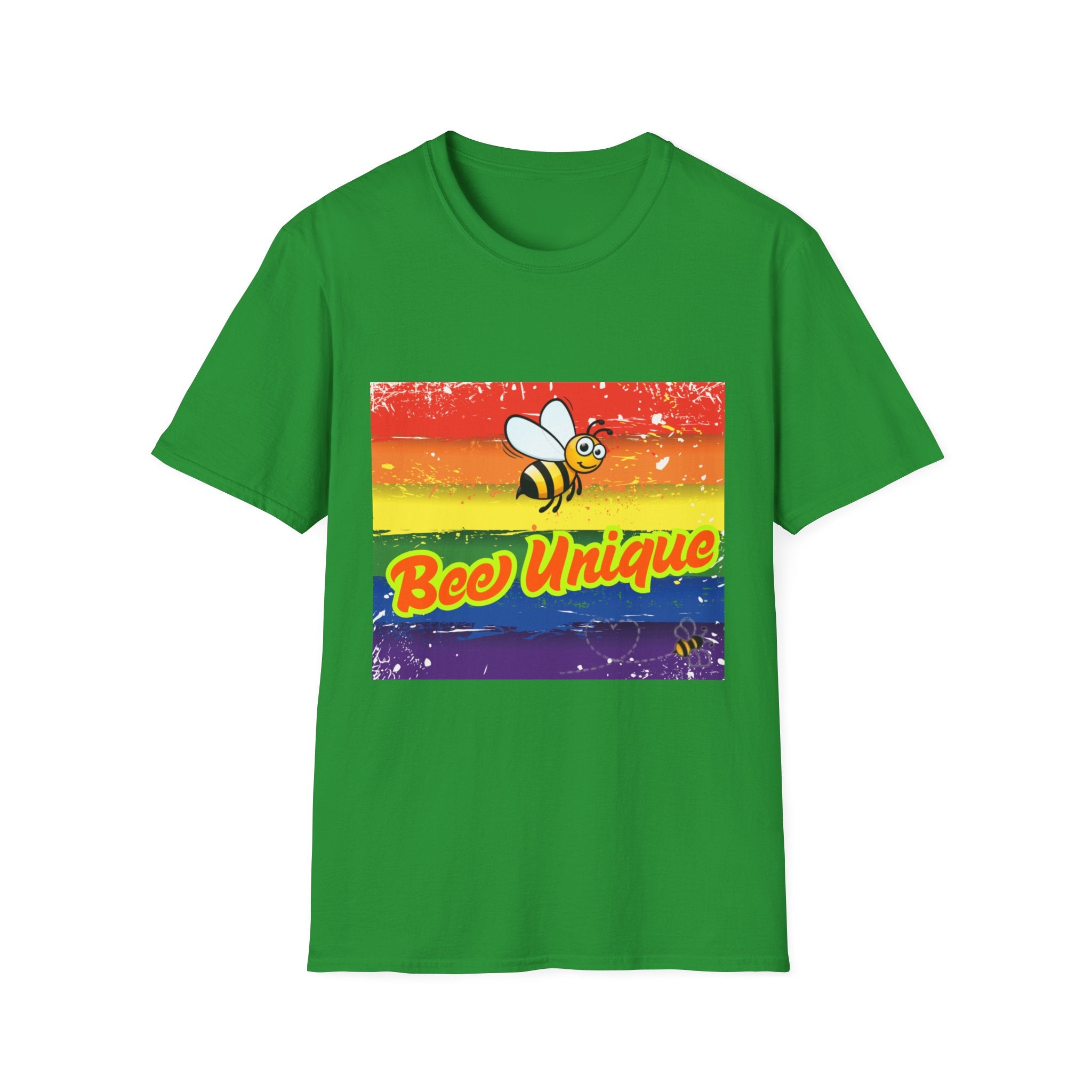 Bee Unique Rainbow Unisex Softstyle T-Shirt