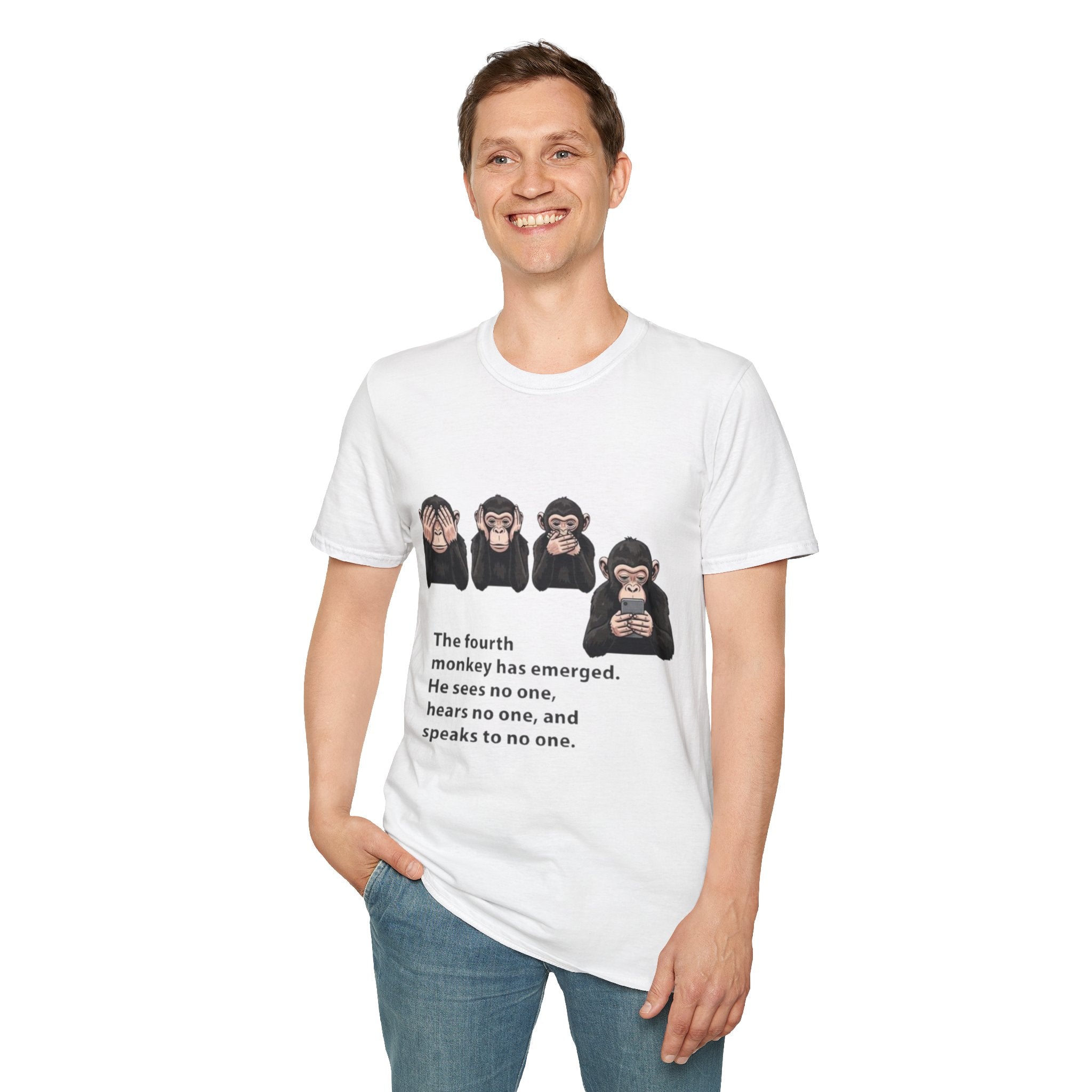 Four Monkeys Unisex Softstyle T-Shirt