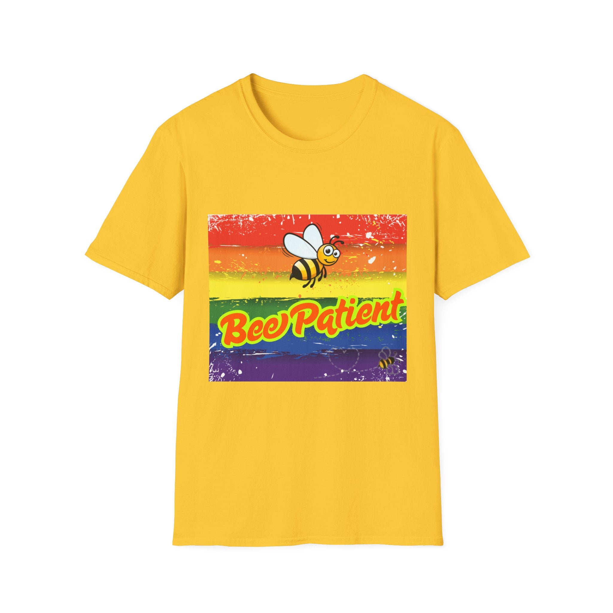 Bee Patient Rainbow Unisex Softstyle T-Shirt