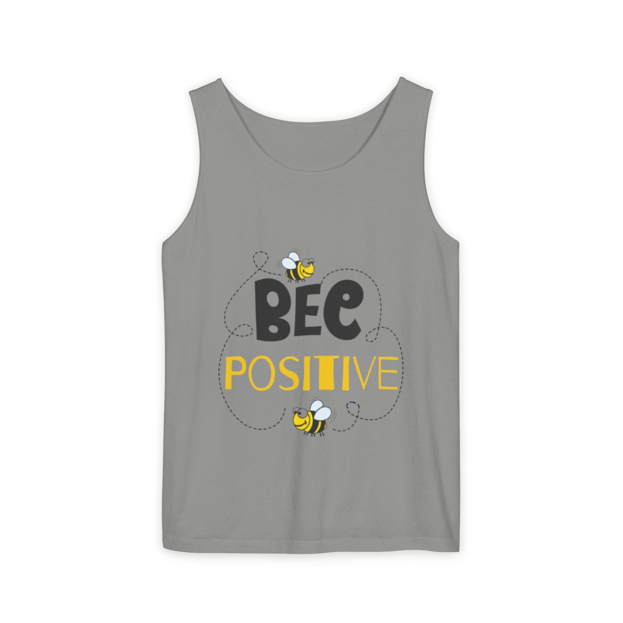 Bee Positive Unisex Garment-Dyed Tank Top