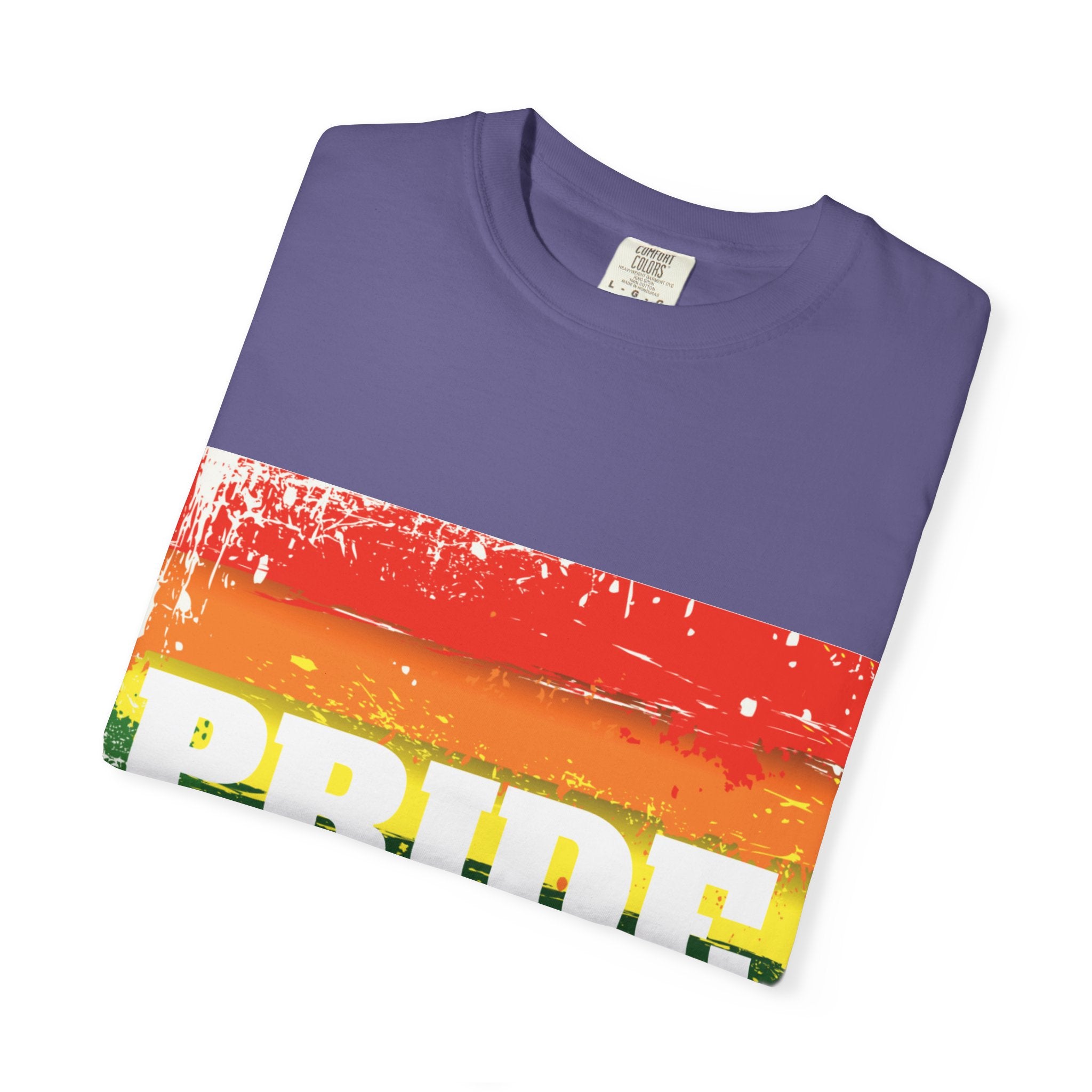 Pride Rainbow Unisex Garment-Dyed T-Shirt