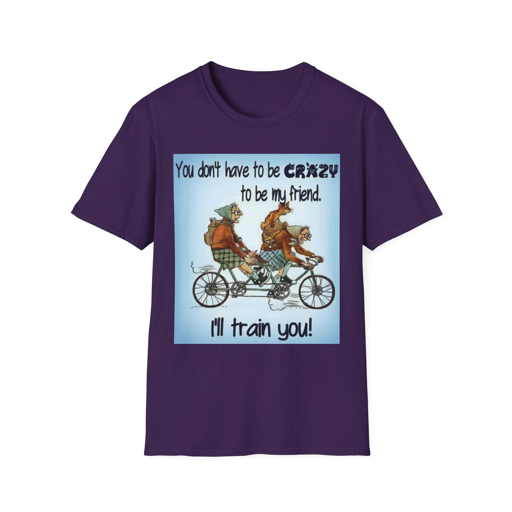 You Don't Have to be CRAZY to be my Friend, I'll Train You! Unisex Softstyle T-Shirt