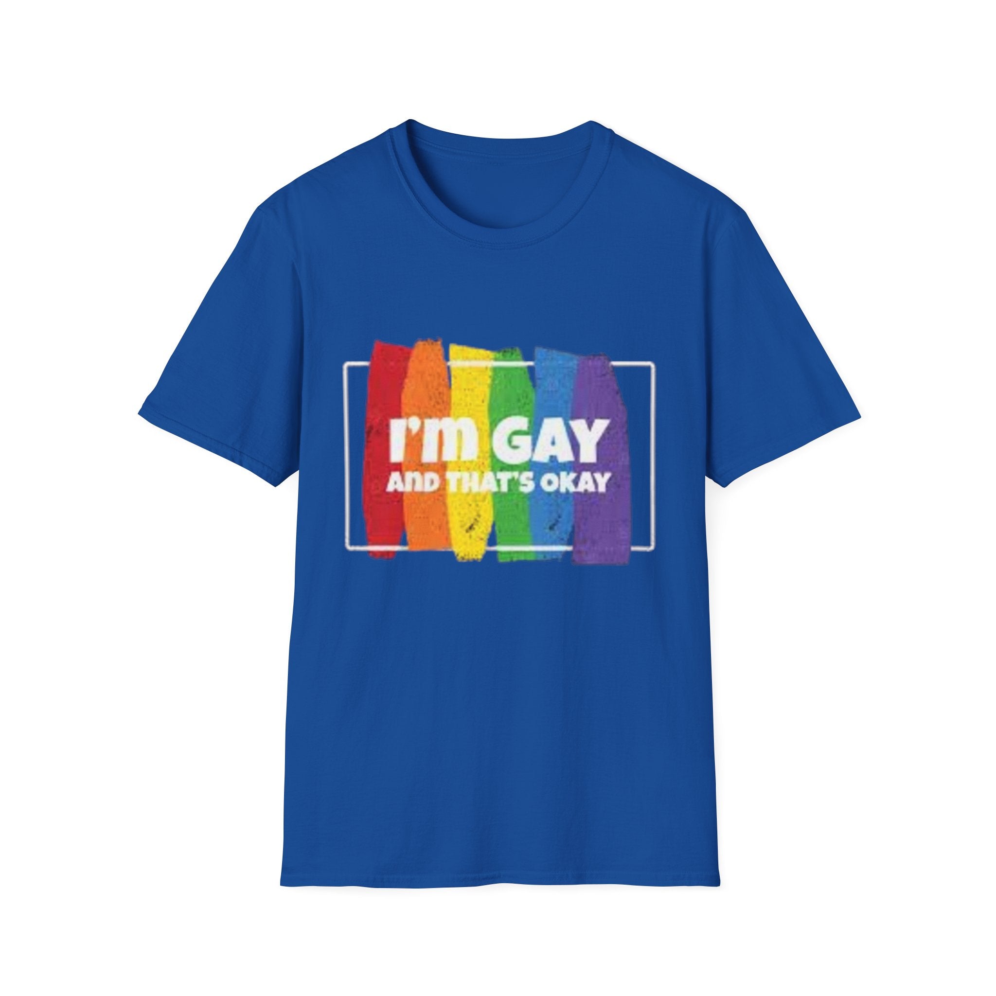 I'm GAY And That's Okay Unisex Softstyle T-Shirt
