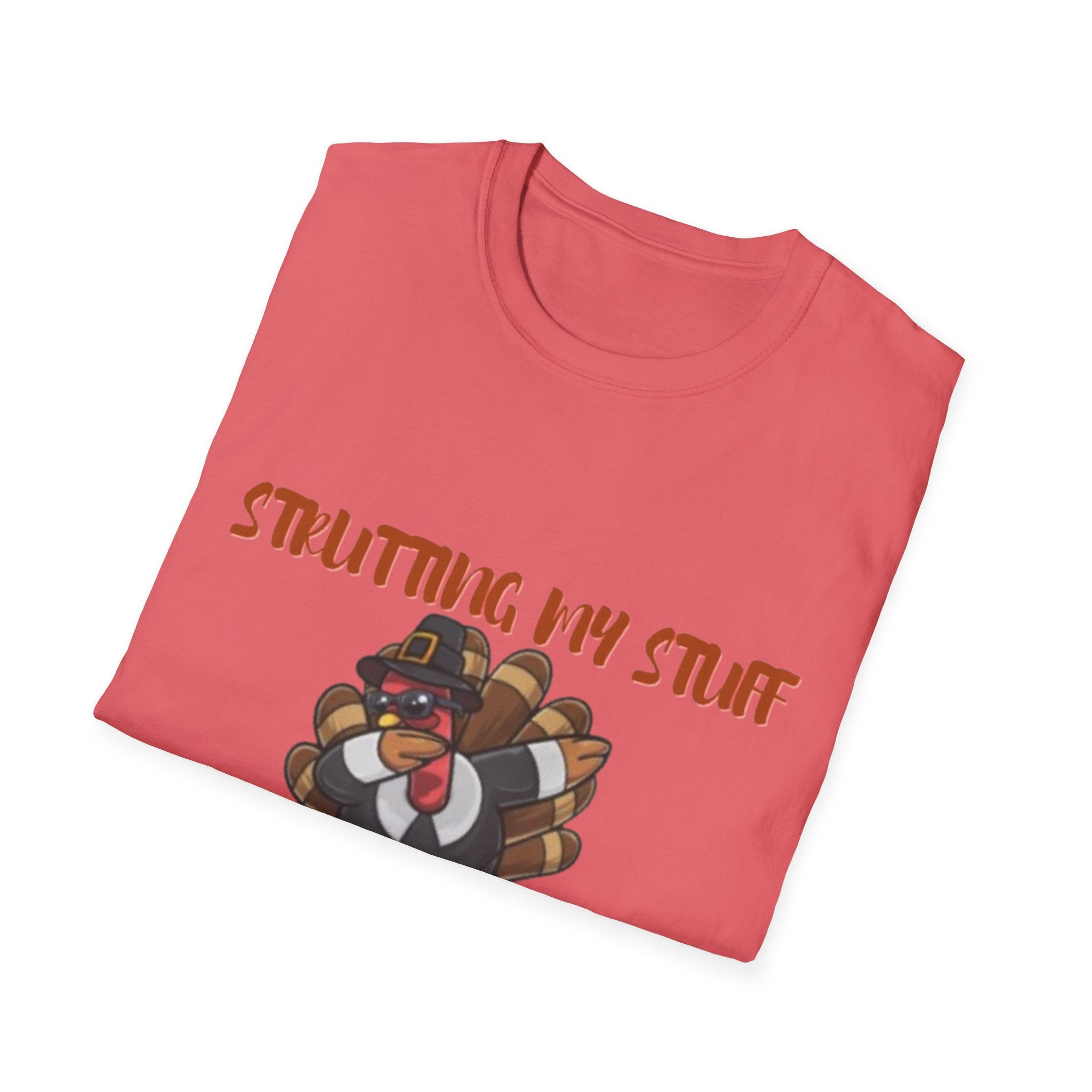 Strutting My Stuff Pilgrim Style Unisex Softstyle T-Shirt