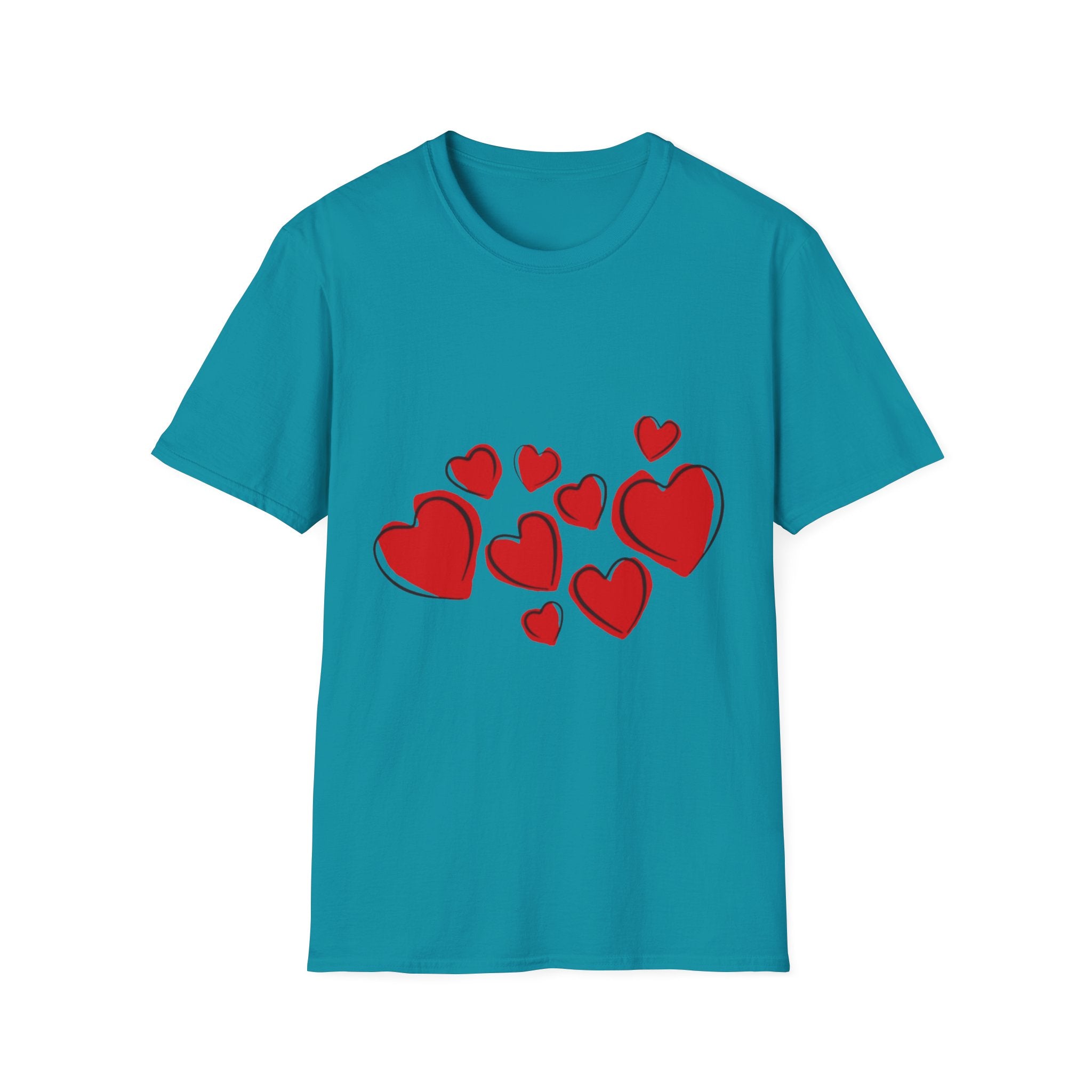 Valentine's Day Hearts Unisex Softstyle T-Shirt