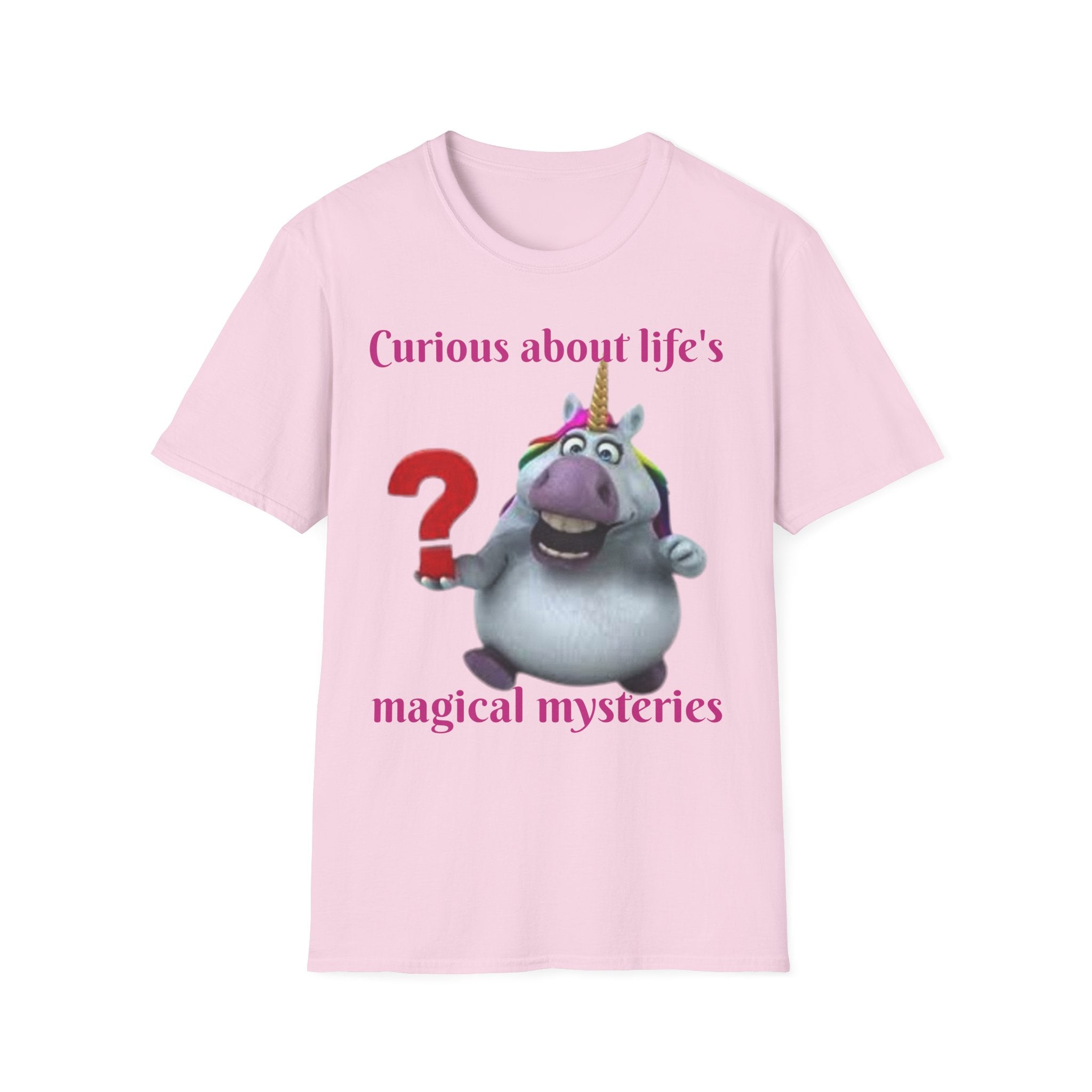 Curious About Life's Magical Mysteries Unicorn Unisex Softstyle T-Shirt