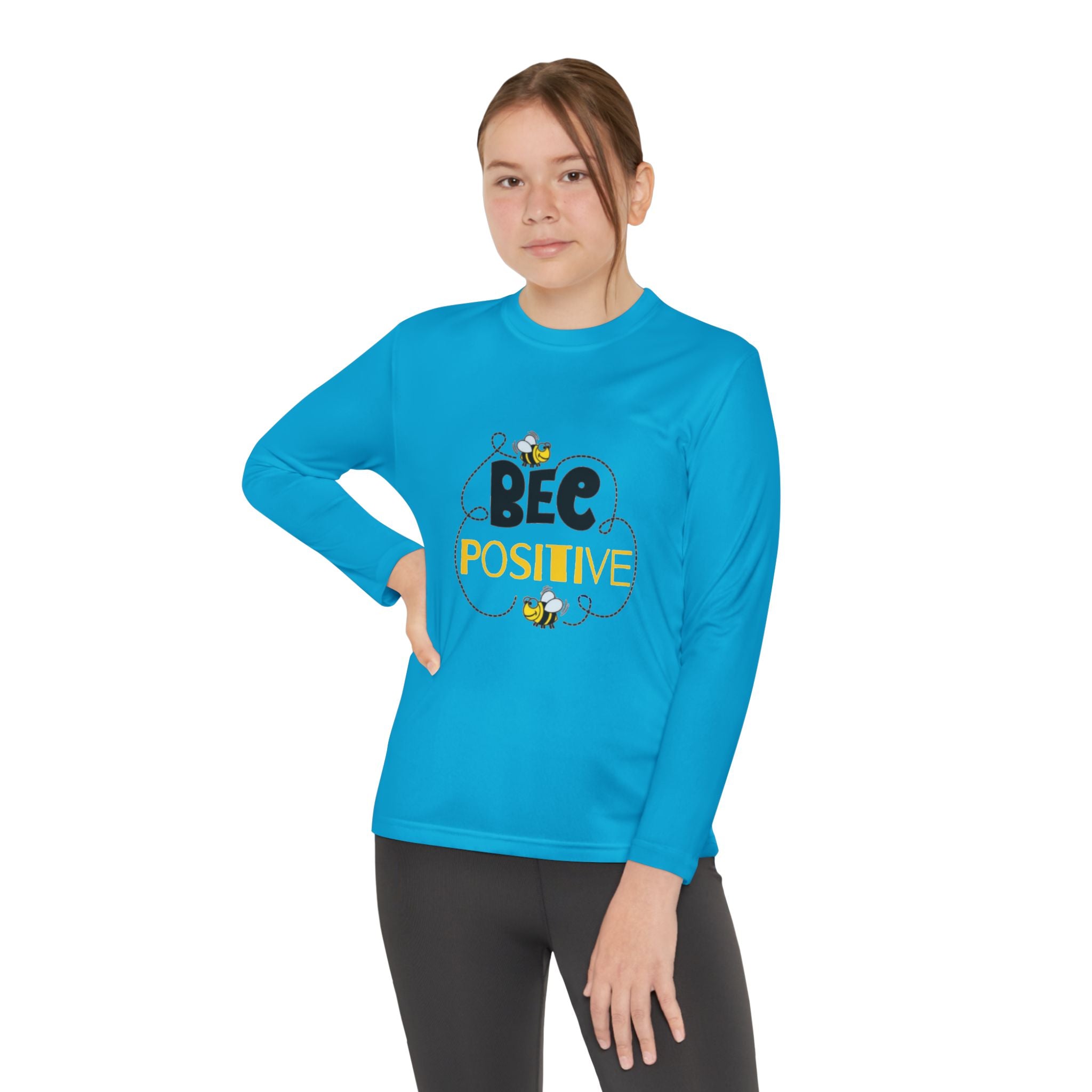 Bee Positive Youth Long Sleeve Competitor Tee