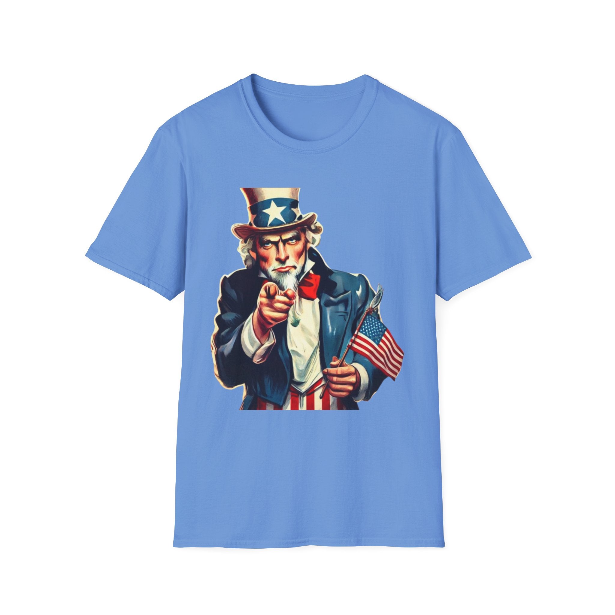 Patriotic Uncle Sam Unisex Softstyle  T-Shirt