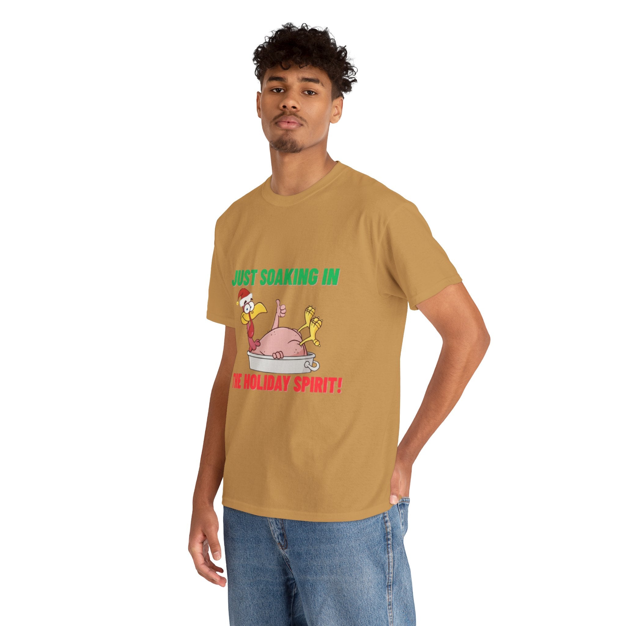 Just Soaking in the Holiday Spirit Unisex Heavy Cotton Tee