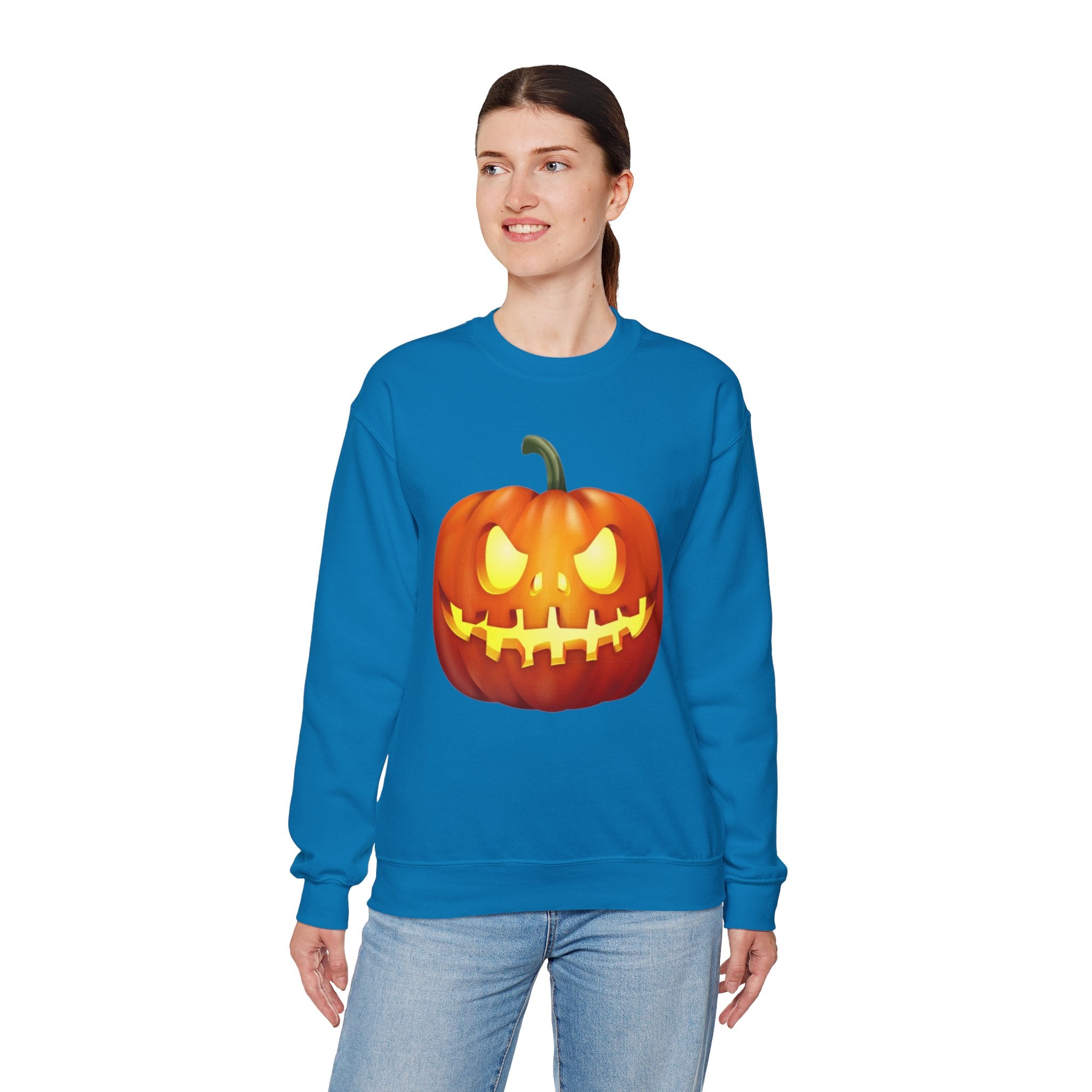 Halloween Pumpkin Unisex Heavy Blend™ Crewneck Sweatshirt