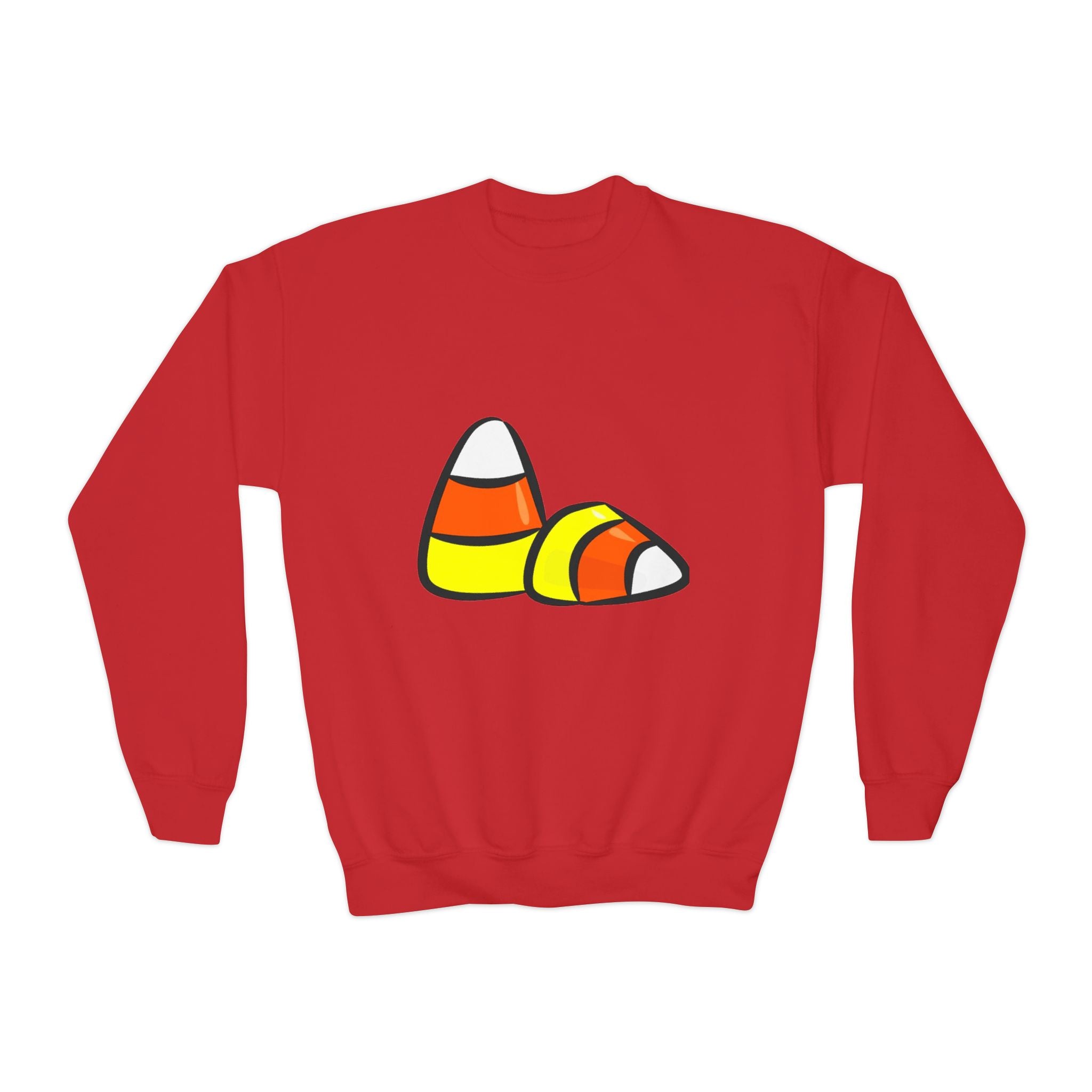 Halloween Candy Corn Youth Crewneck Sweatshirt
