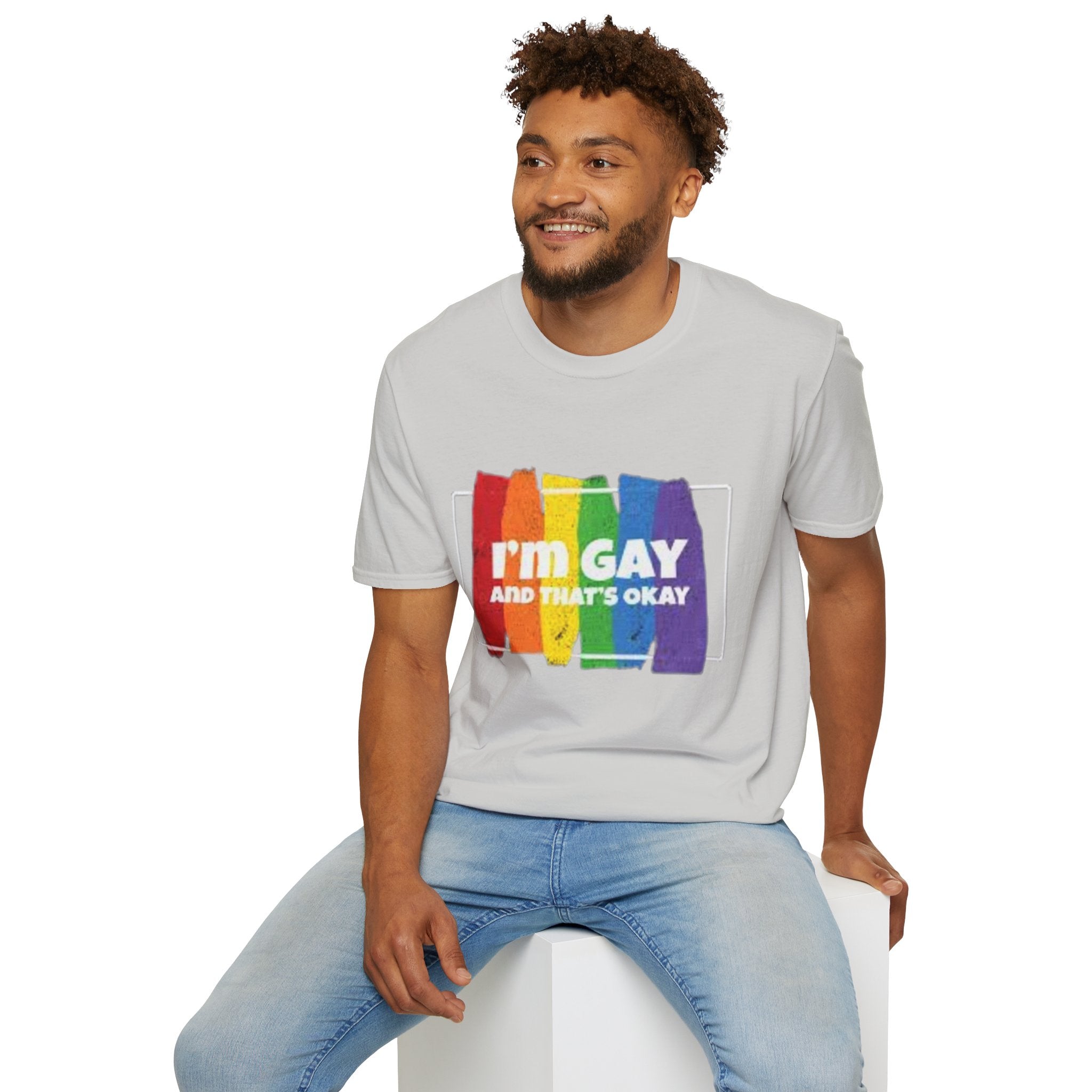 I'm GAY And That's Okay Unisex Softstyle T-Shirt