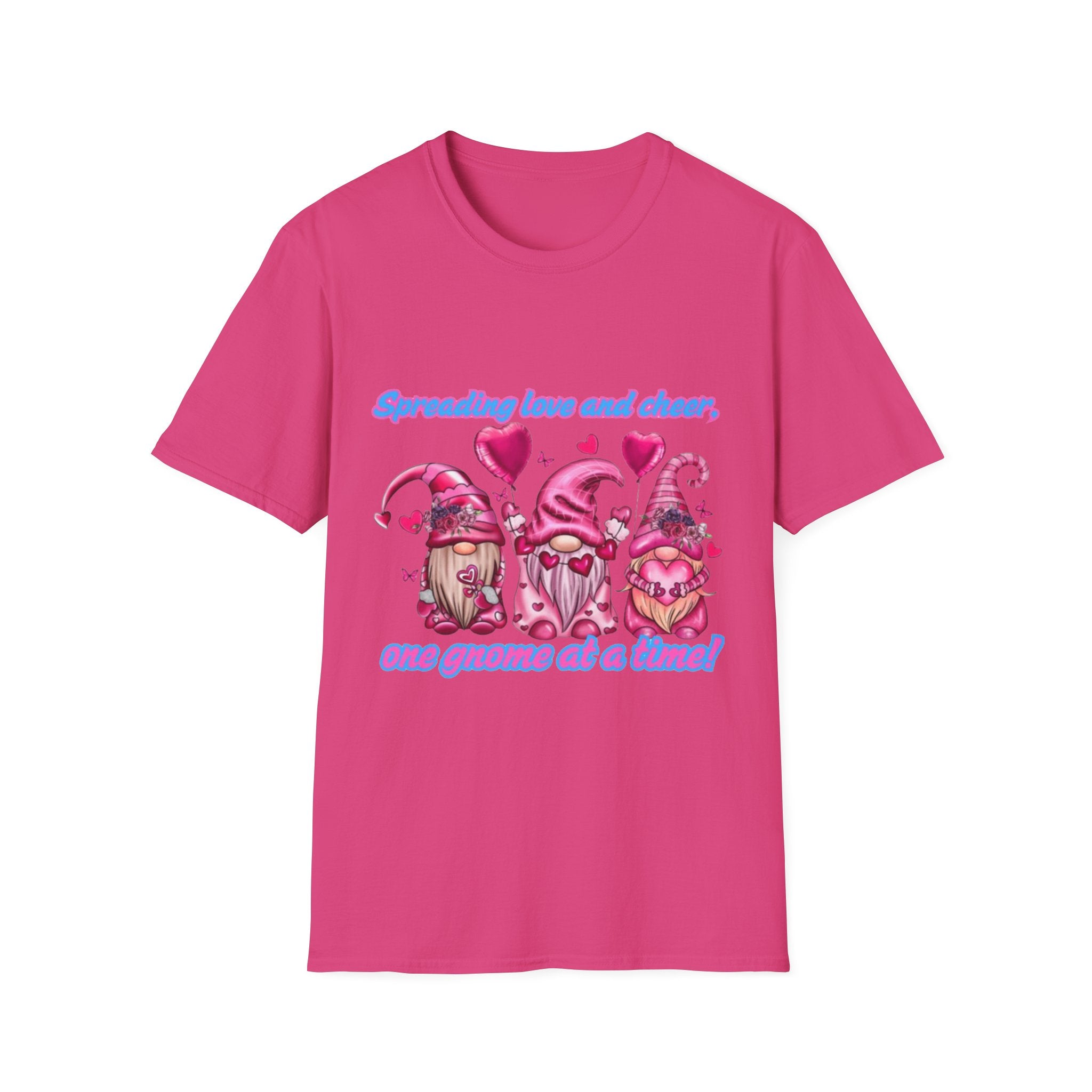 Spreading Love And Cheer One Gnome At A Time Unisex Softstyle T-Shirt