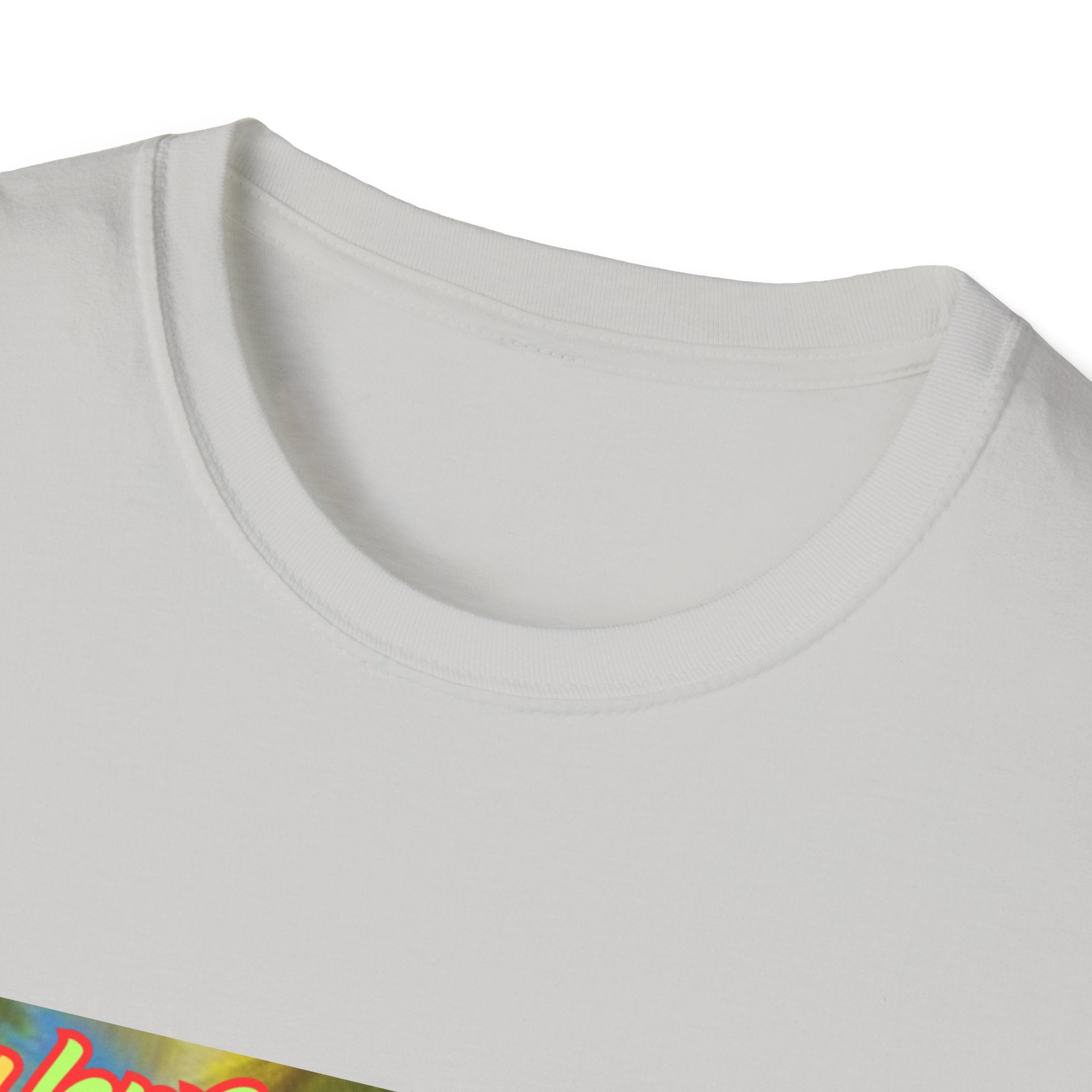 Lucky Leprechaun Enjoying Tropical Fruitiness! Unisex Softstyle T-Shirt