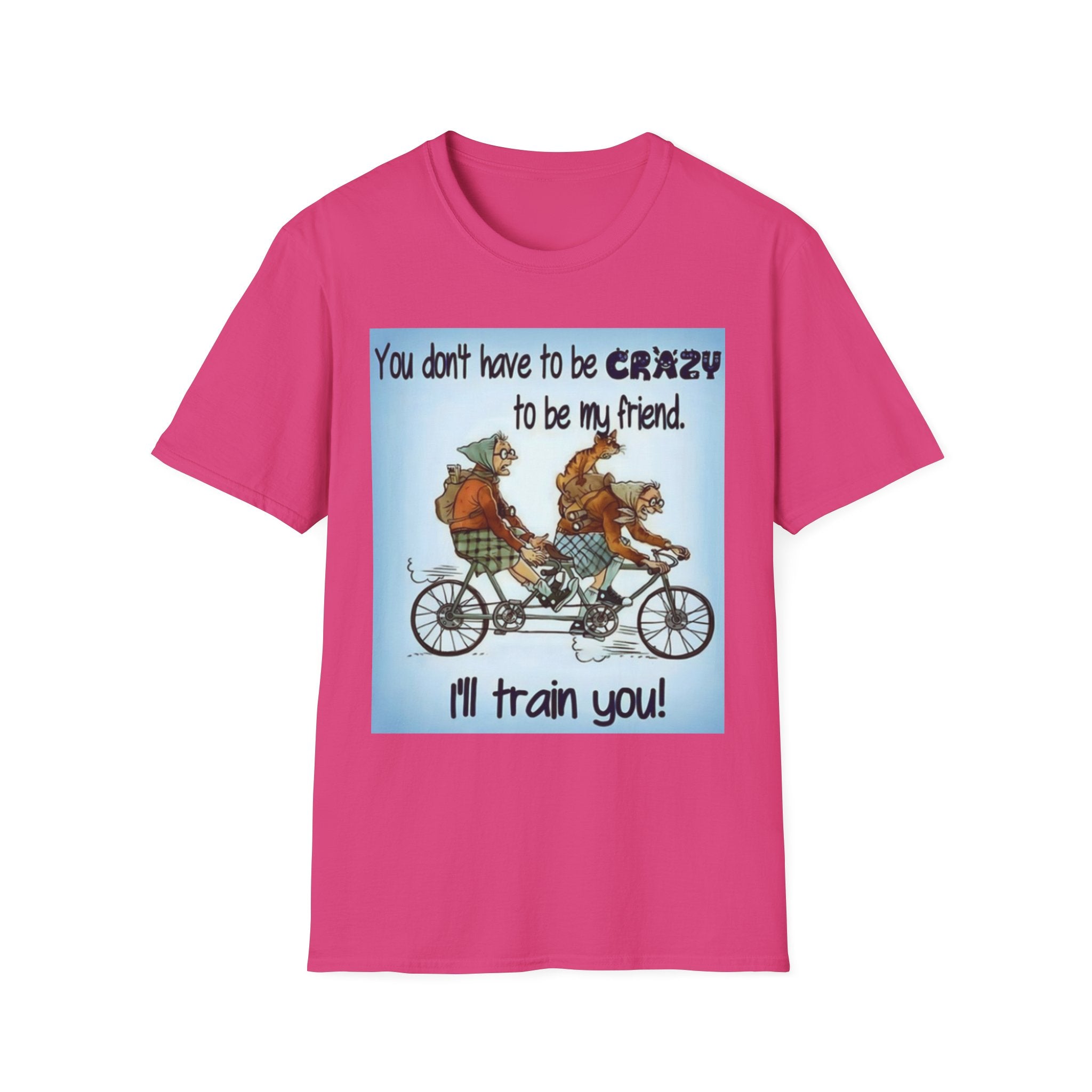 You Don't Have to be CRAZY to be my Friend, I'll Train You! Unisex Softstyle T-Shirt