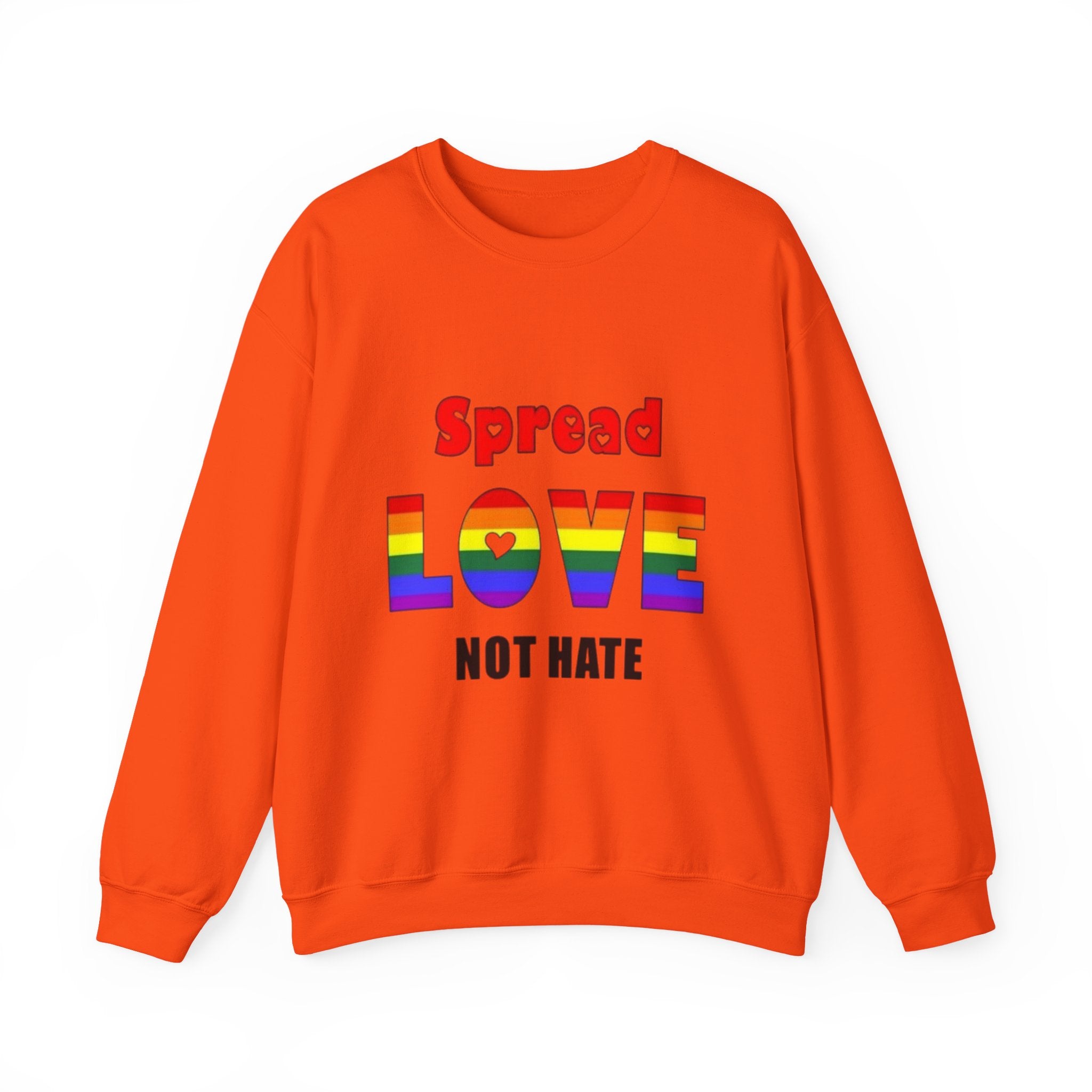 Spread Love Not Hate Unisex Crewneck Sweatshirt