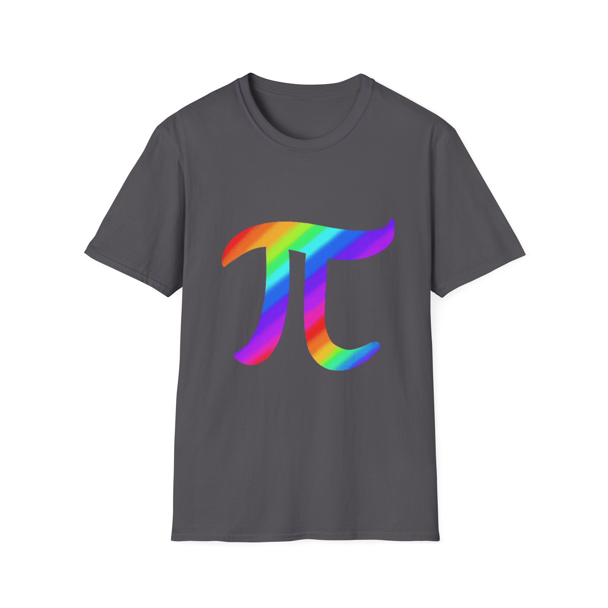 Rainbow Pi Symbol Unisex Softstyle T-Shirt