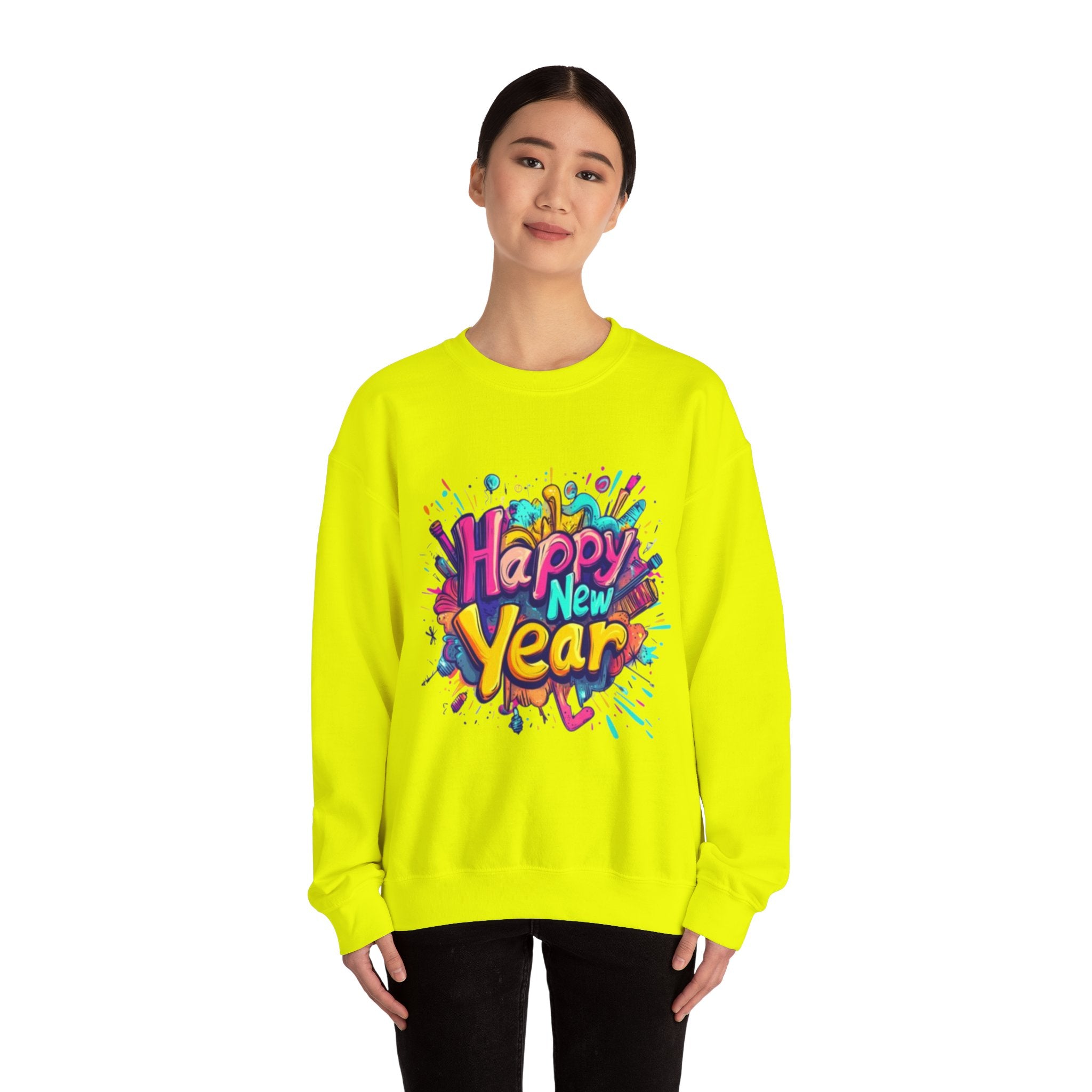 2026 Happy New Year DOUBLE SIDED Unisex Heavy Blend™ Crewneck Sweatshirt