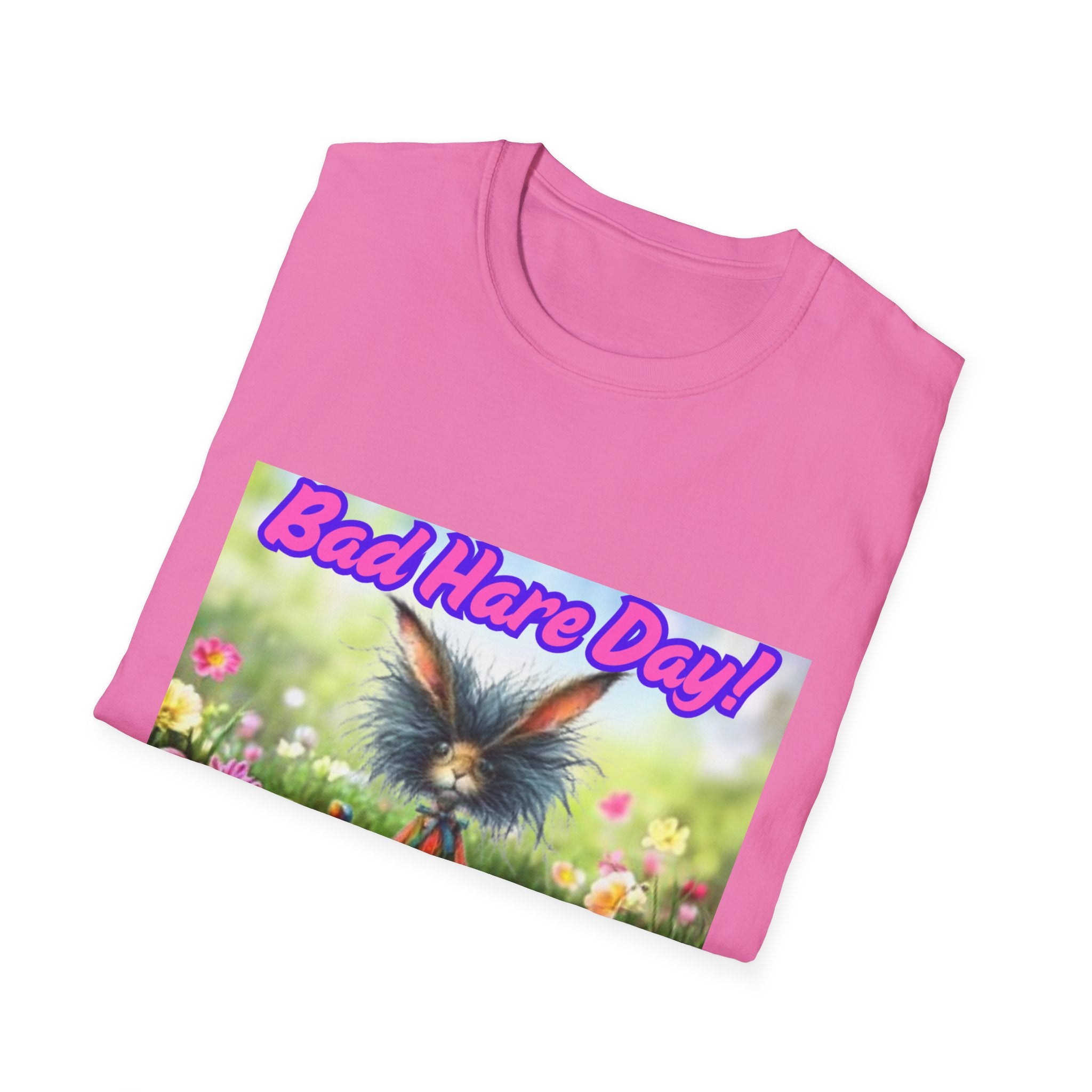 Bad Hare Day! Unisex Softstyle T-Shirt