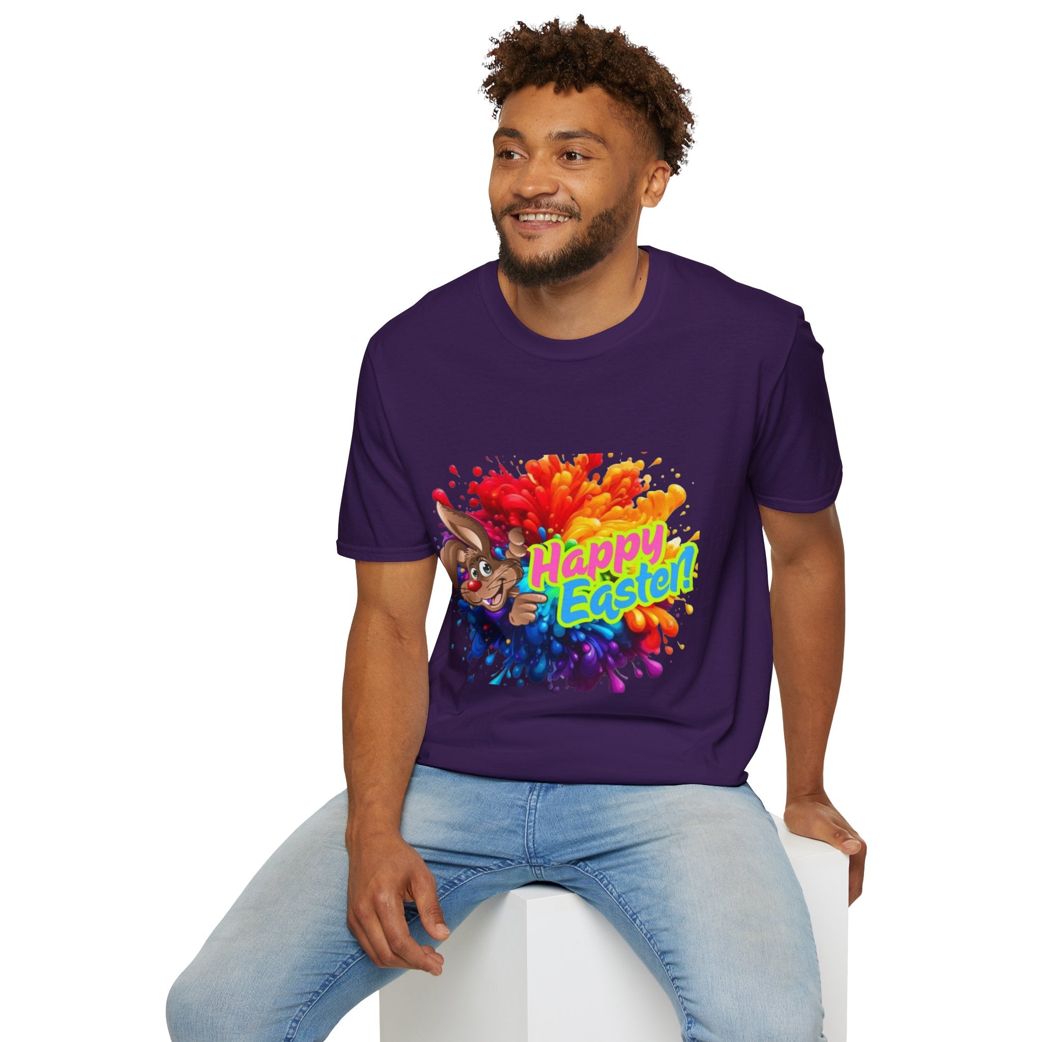 Happy Easter Bunny Unisex Softstyle T-Shirt