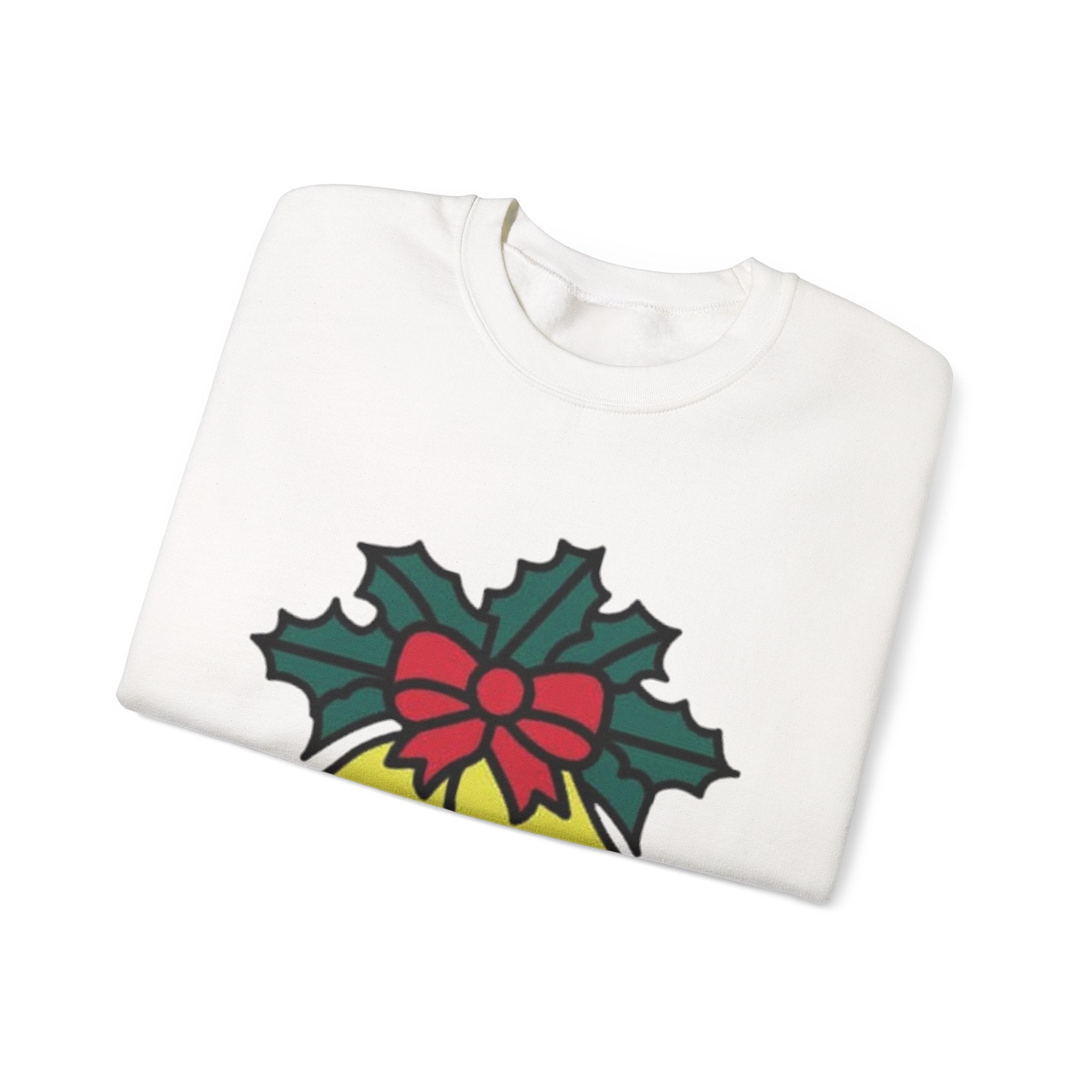 Festive Holiday Bells & Holly Unisex Heavy Blend™ Crewneck Sweatshirt